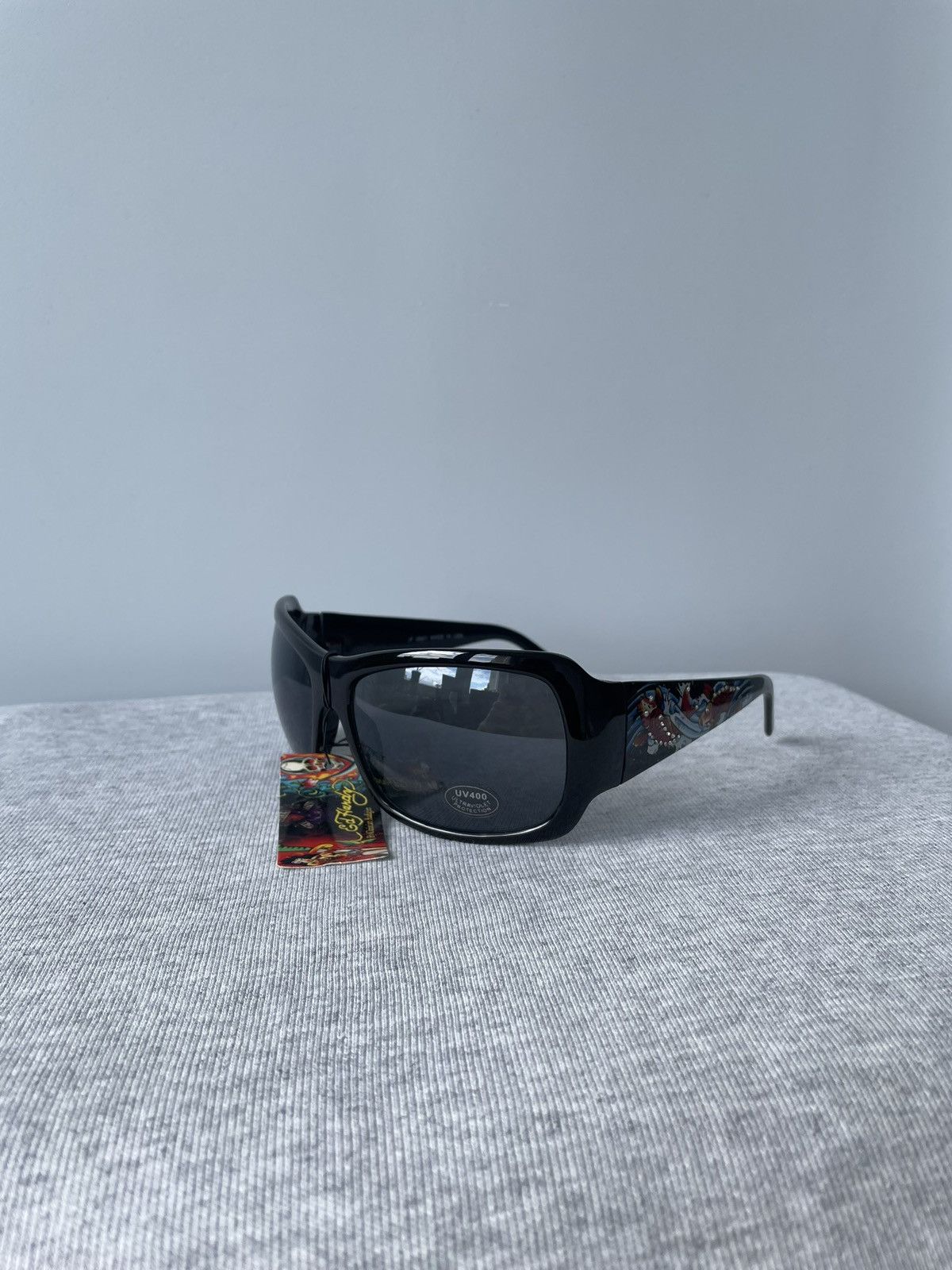Ed Hardy × Vintage Ed Hardy Christian Audigier Vintage Y2k Black Sunglasses Size ONE SIZE - 3 Thumbnail