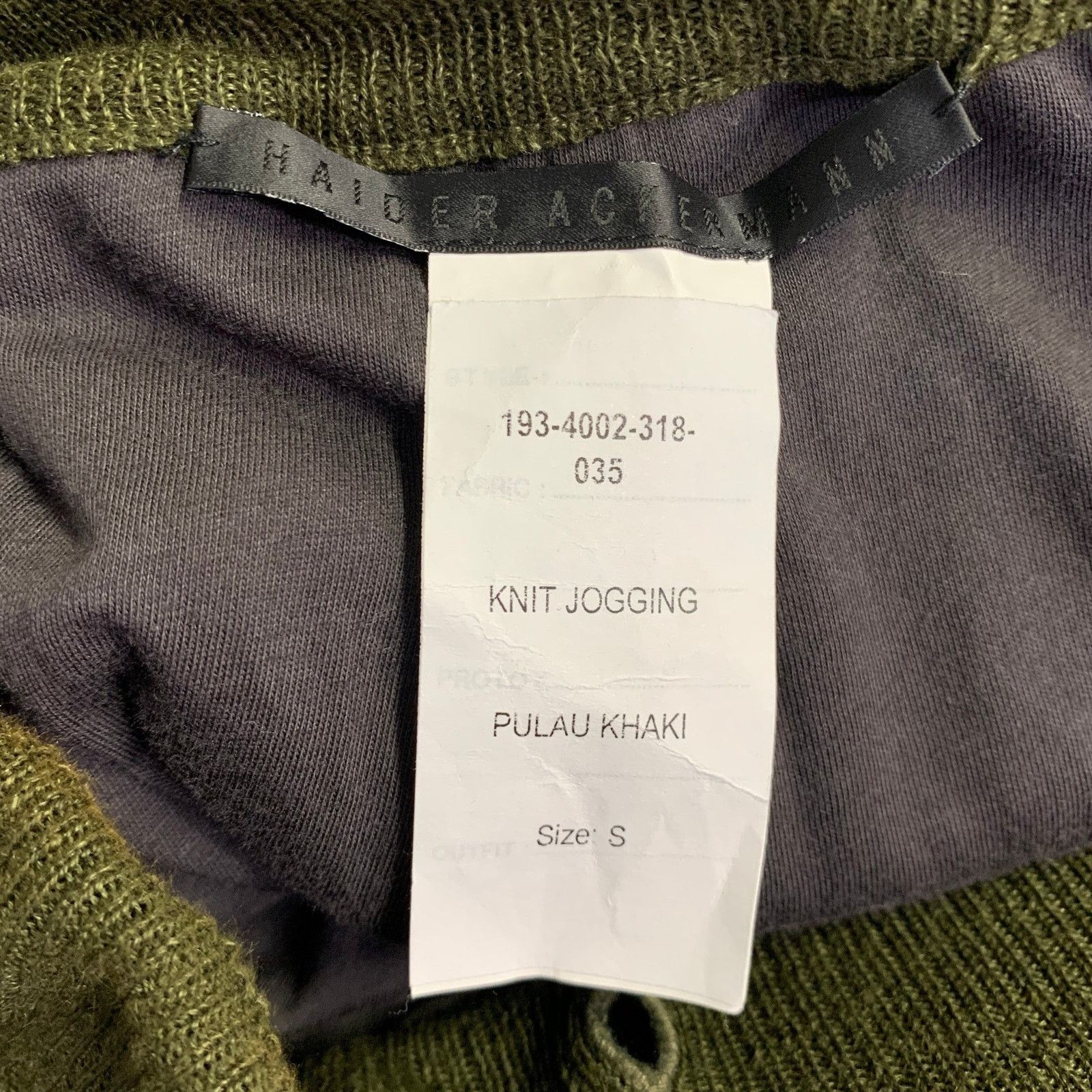 Haider Ackermann Size M Pulau Olive Knit Linen Elastic Waistband Casual Pants Size US 34 / EU 50 - 5 Thumbnail