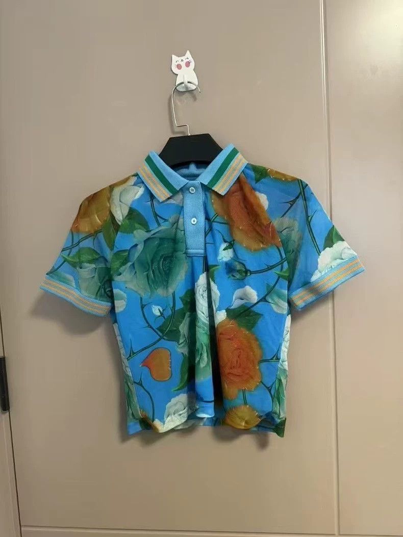 LOEWE Floral polo short sleeves