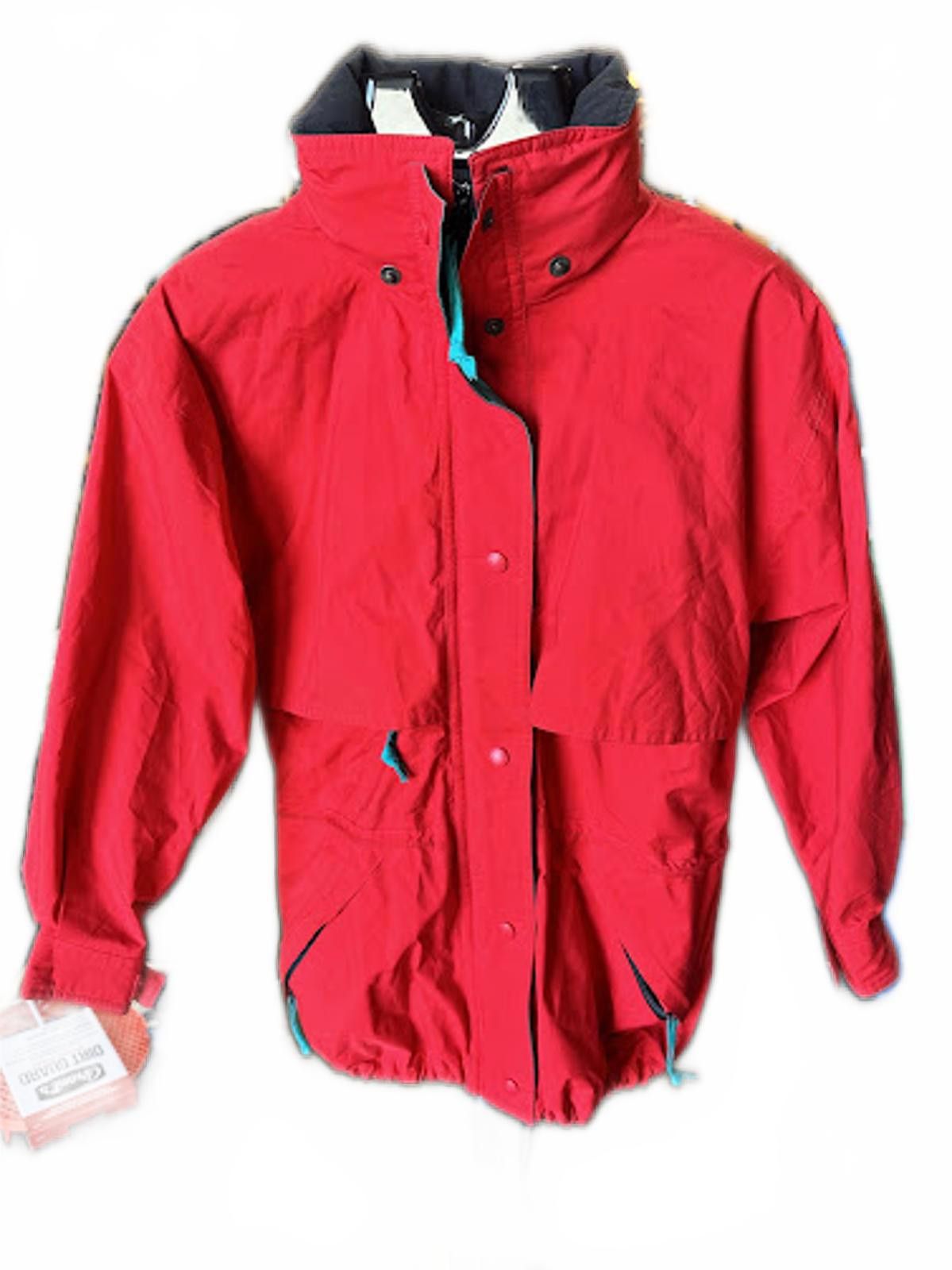Vintage Eddie Bauer Red Ski Jacket Hooded 90s Small