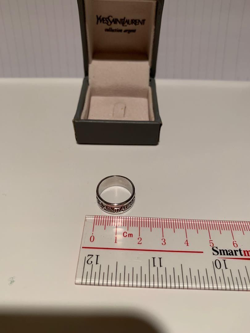 Yves Saint Laurent YSL Yves Saint Laurent logoprint ring Size ONE SIZE - 5 Thumbnail