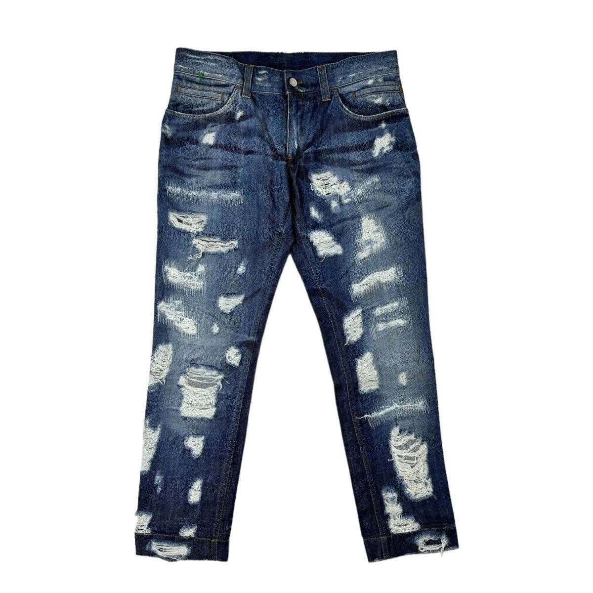 Dolce & Gabbana × If Six Was Nine × Le Grande Bleu (L.G.B.) Dolce & Gabbana Distressed Denim Jeans Size US 32 / EU 48 - 1 Thumbnail