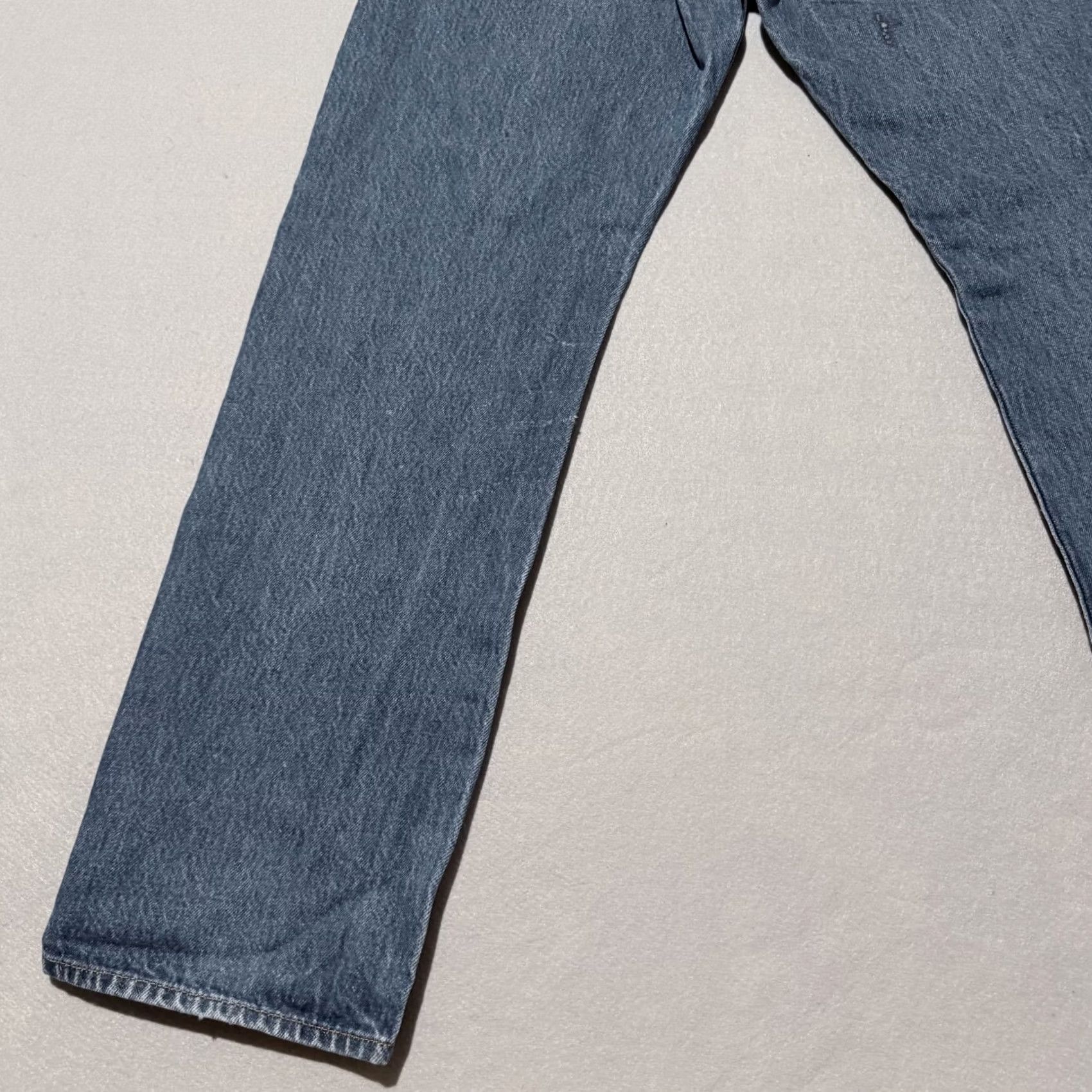 Levi's Levi’s 501 Jeans Mens Blue Denim Mid Rise Straight Button Fly - 29x27.5 Size US 29 - 7 Thumbnail