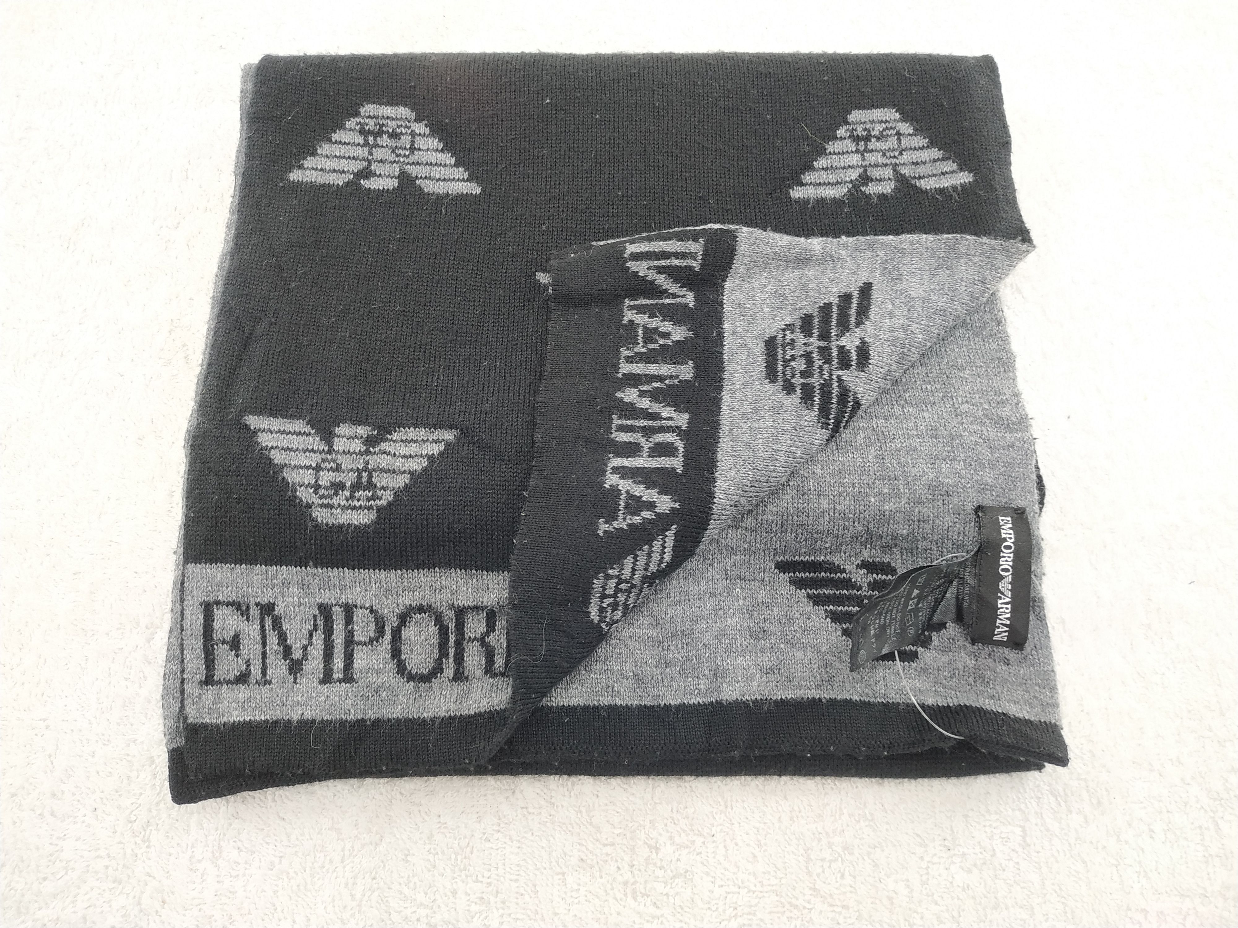 Emporio Armani Vintage Emporio Armani Scarf/Muffler/Neckwear MF394 Size ONE SIZE - 4 Thumbnail