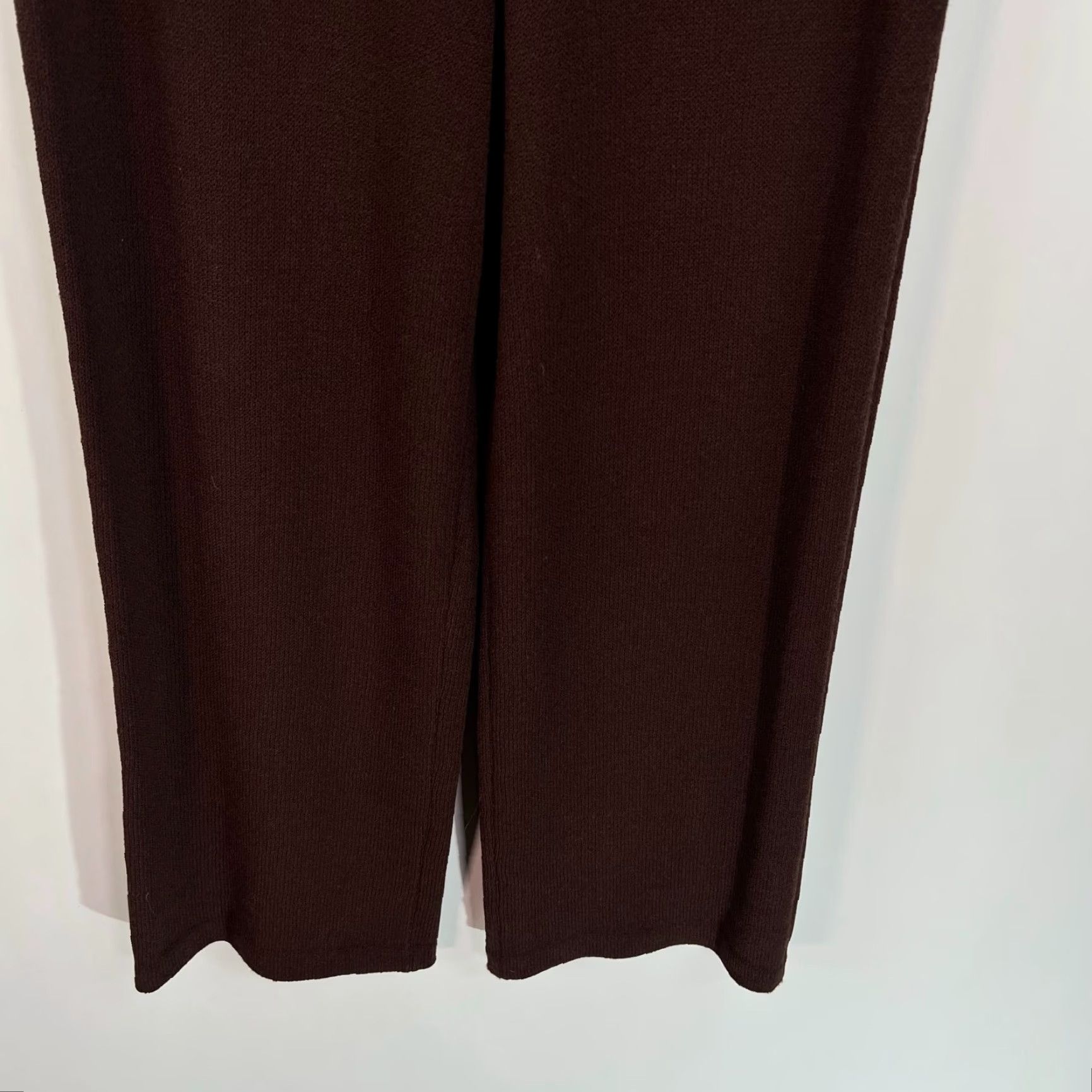 Vintage VINTAGE Marie Gray Wide Leg Pants Womens Size 4 Brown Stretch Knit 80s Size 27" / US 4 / IT 40 - 4 Thumbnail