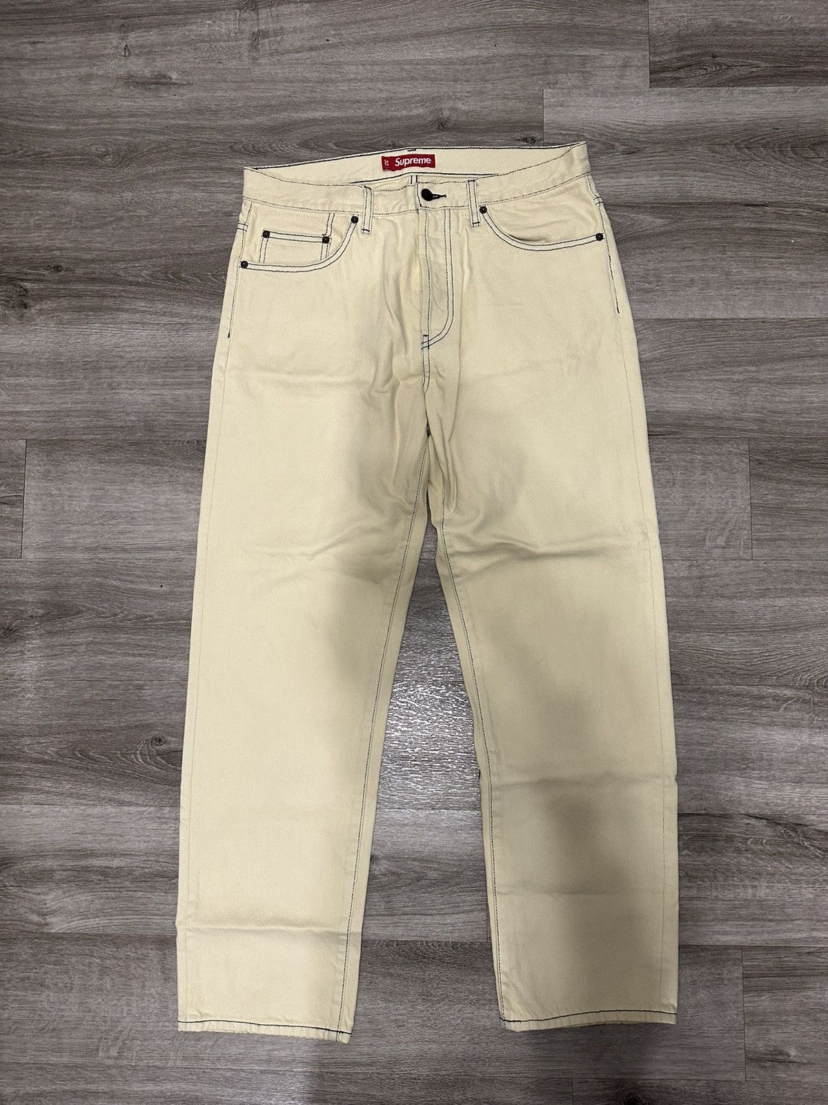 パンツ 30 25ss Supreme Regular Jean Bleached Supreme Supreme Bleached Regular Denim Jeans | Grailed