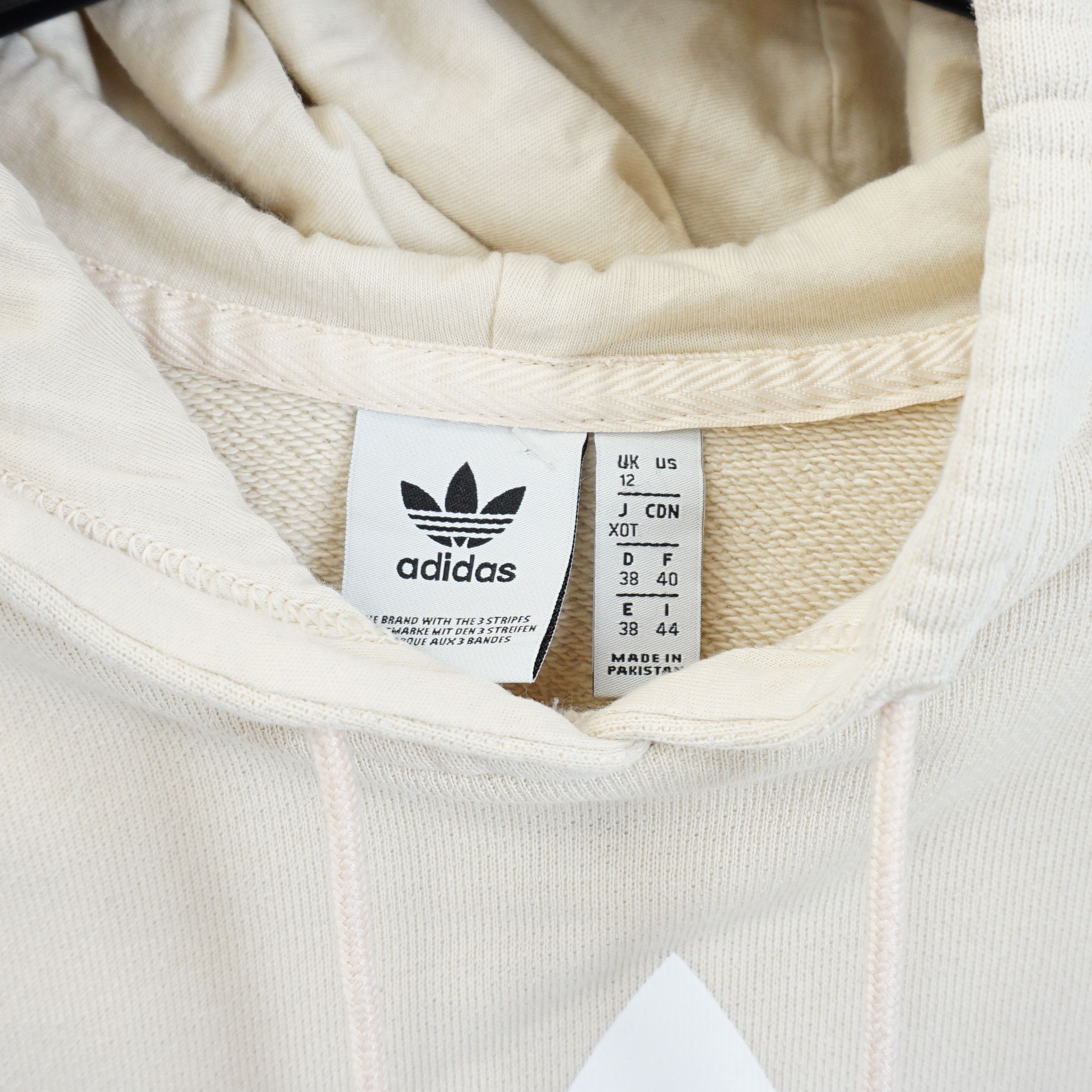 Adidas Essential Sportswear Beige Hoodie Size M / US 6-8 / IT 42-44 - 2 Thumbnail