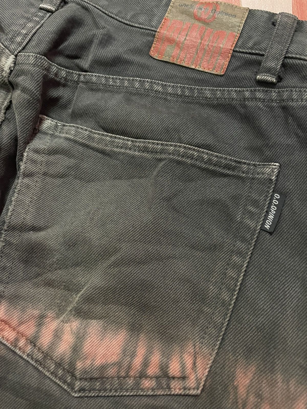 Designer Japanese Brand Inspired by Hysteric Glamour Bleach Design Size US 30 / EU 46 - 3 Thumbnail