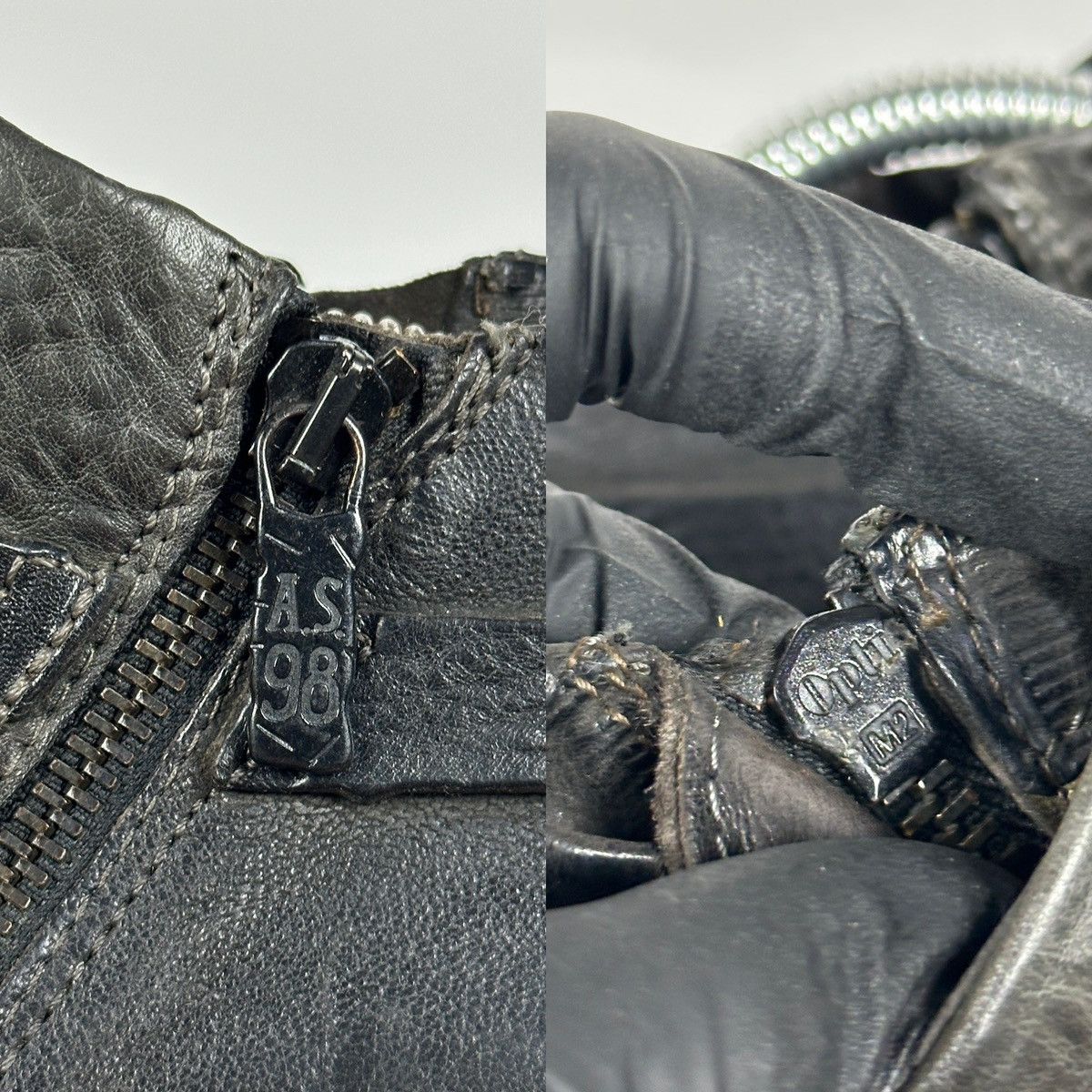 A.S.98 A.S.98. Airstep Leather Biker Ankle Boots Size US 8 / IT 38 - 23 Thumbnail