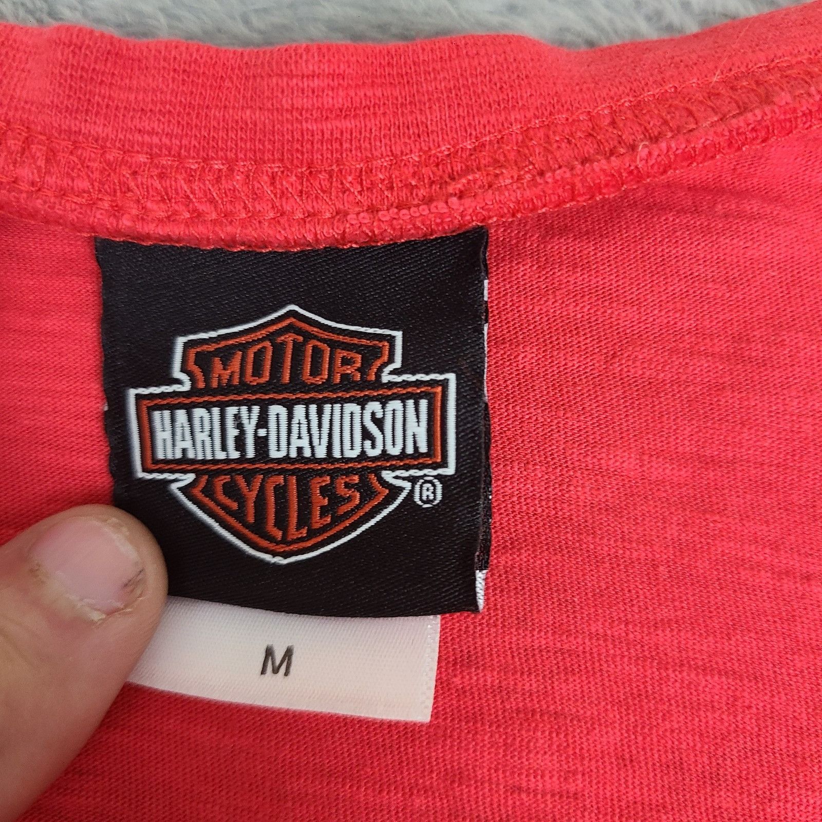 Harley Davidson Harley Davidson Women's Size Medium Long Sleeve Shirt Red De Size M / US 6-8 / IT 42-44 - 4 Thumbnail