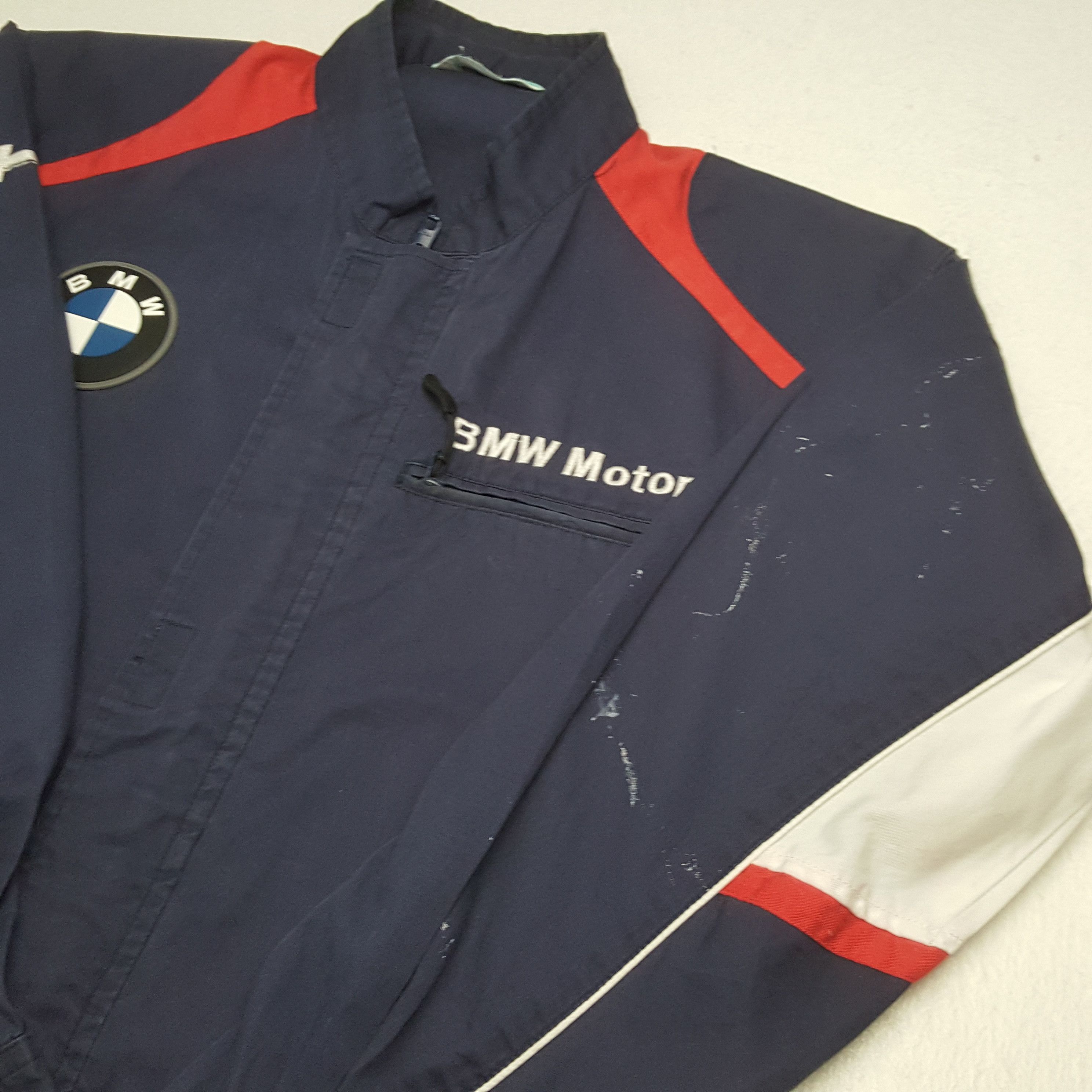 Vintage BMW Motorrad Motorsports Coverall Jacket C298N28 Size US XS / EU 42 / 0 - 13 Thumbnail