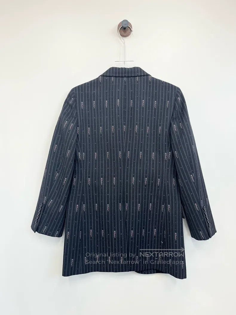 Gucci Gucci Black bullet screen logo waist slim suit windbreaker Size S / US 4 / IT 40 - 2 Thumbnail