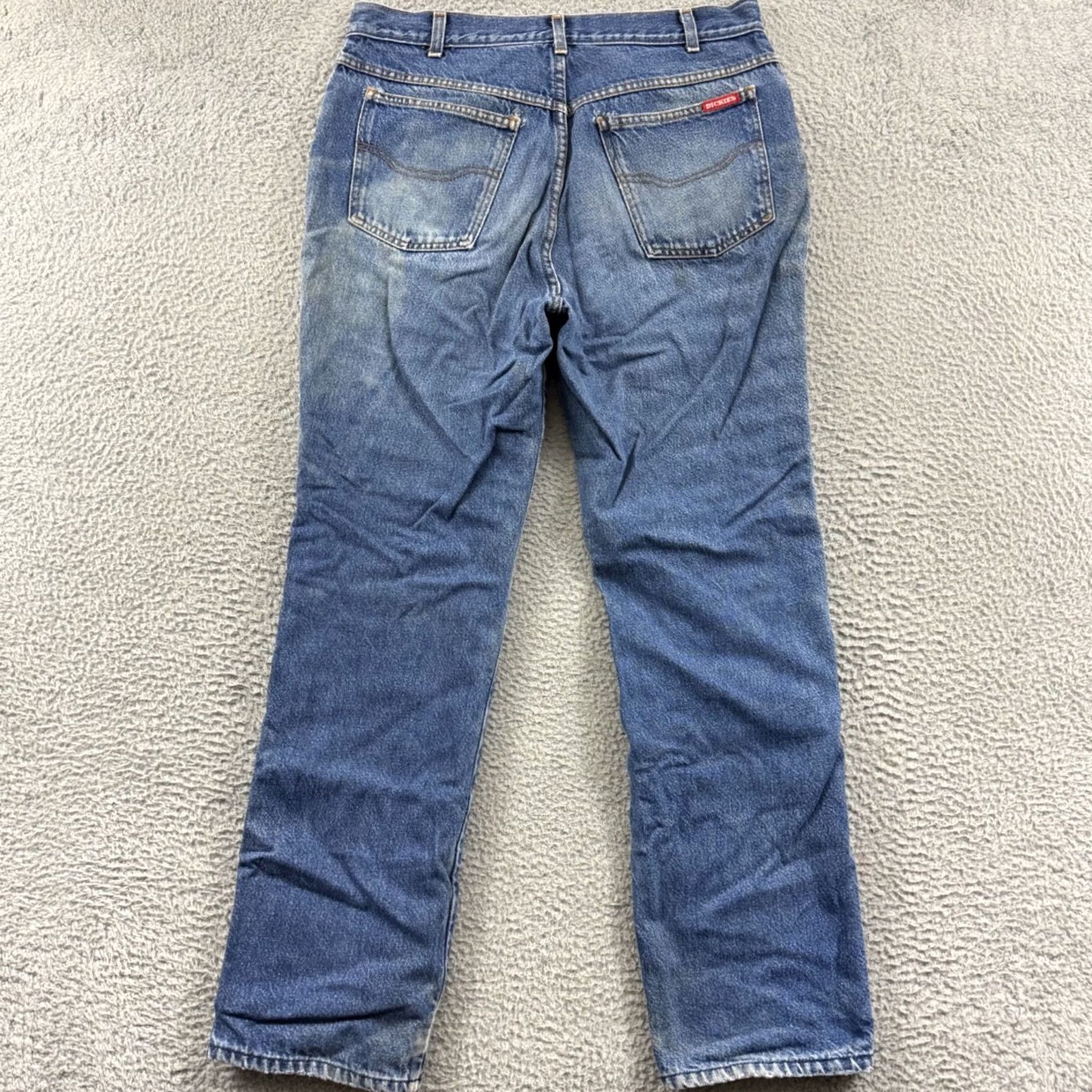 Dickies VINTAGE Dickies Jeans Mens 34x32 Blue Denim 90s Straight Regular Size US 34 / EU 50 - 6 Thumbnail