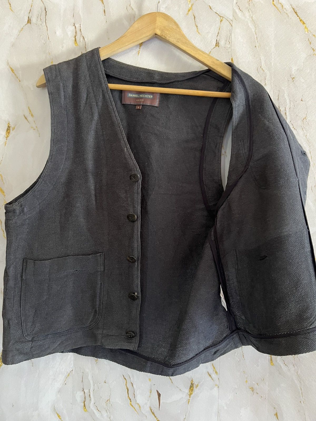 Daniel Hechter Vintage Daniel Hechter Vest French Designer Waistcoat Size US L / EU 52-54 / 3 - 3 Thumbnail