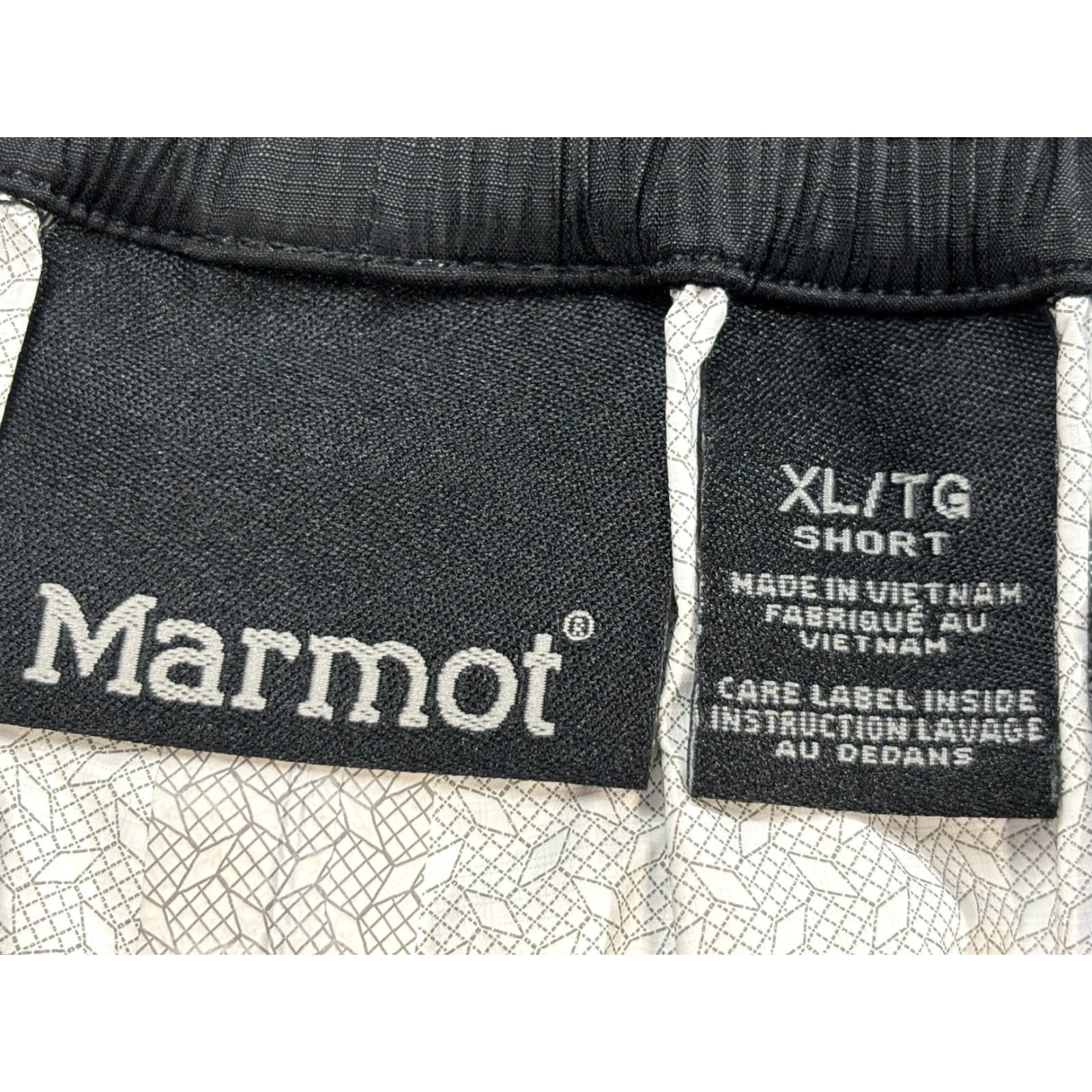 Marmot VINTAGE Marmot Rain Waterproof Pants Black Mens XL Short Nylon Elastic Waist Outdoors Size US 36 / EU 52 - 7 Thumbnail