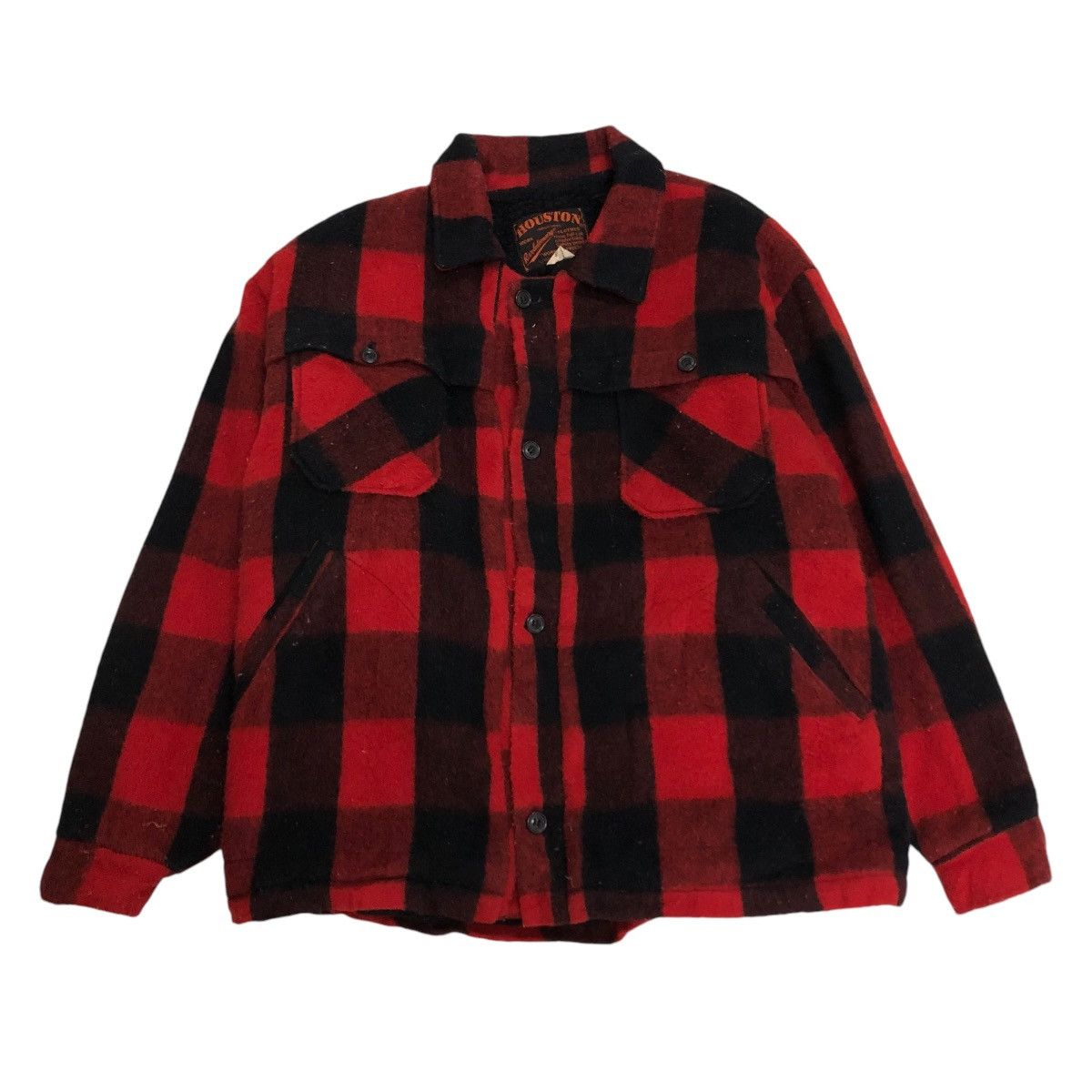 Japanese Brand 🔥VINTAGE WOOL BUTTON BOMBER JACKET HOUSTON TARTAN DESIGN Size US M / EU 48-50 / 2 - 1 Thumbnail
