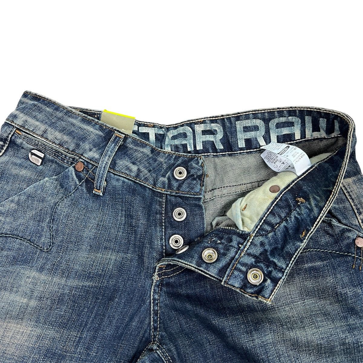 G-Star Vintage Diesel Y2K Bootcut Jeans Distressed Blue Denim Size 26" / US 2 / IT 38 - 3 Thumbnail