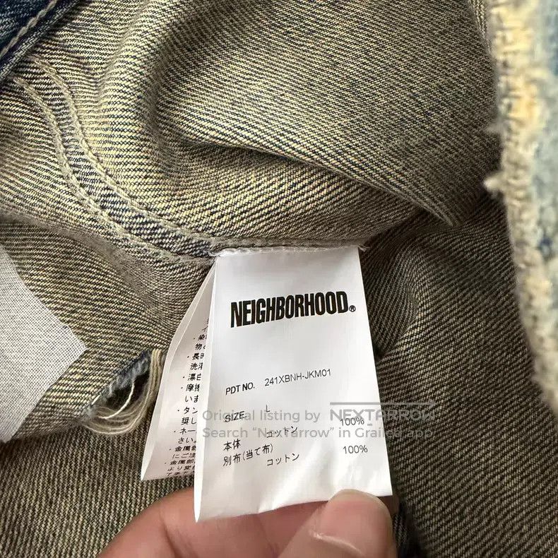 Neighborhood Neighborhood Distressed Denim Jacket Size US L / EU 52-54 / 3 - 9 Thumbnail