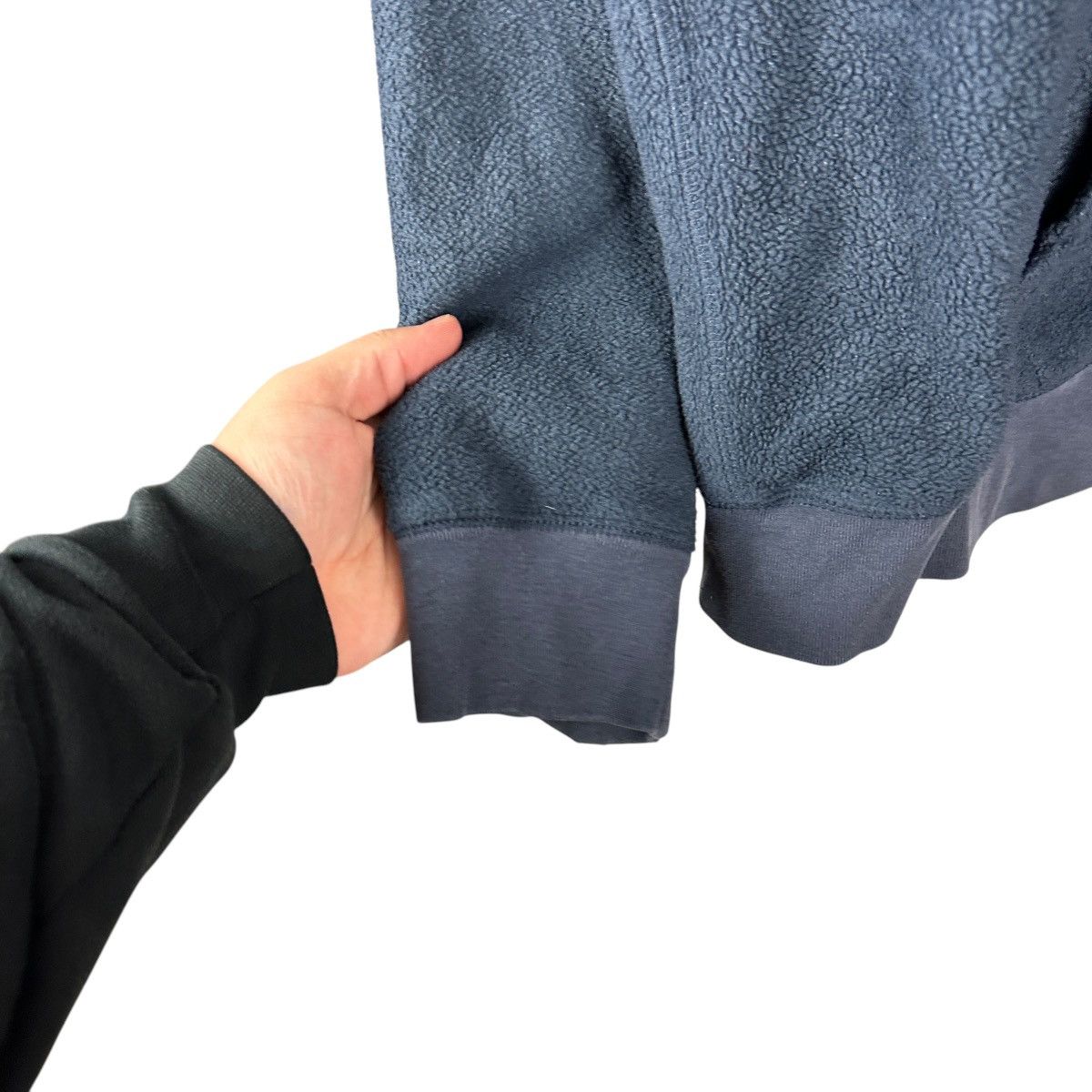 Gap × Vintage Vintage Y2K GAP Blue Fleece Spellout Full Zip Hoodie Size US L / EU 52-54 / 3 - 6 Thumbnail