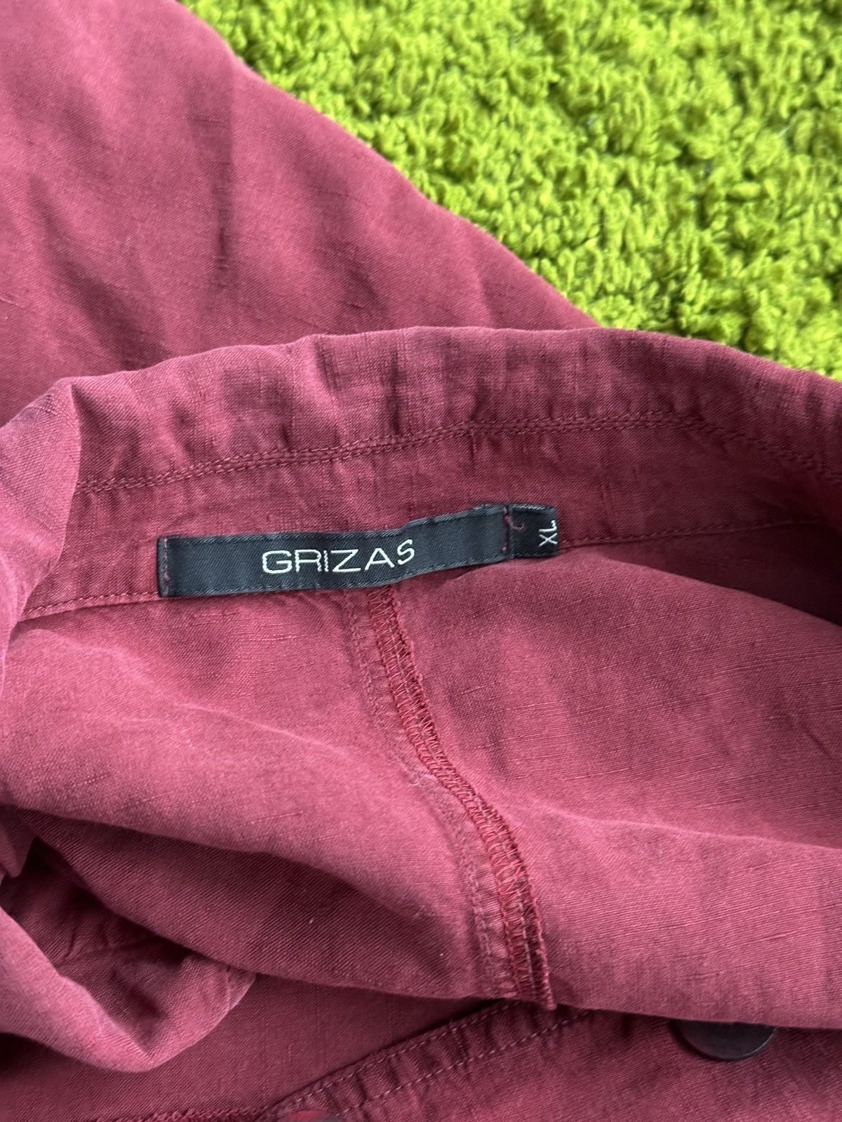 Designer Grizas avant garde silk linen blend dress tunic Size XL / US 12-14 / IT 48-50 - 3 Thumbnail