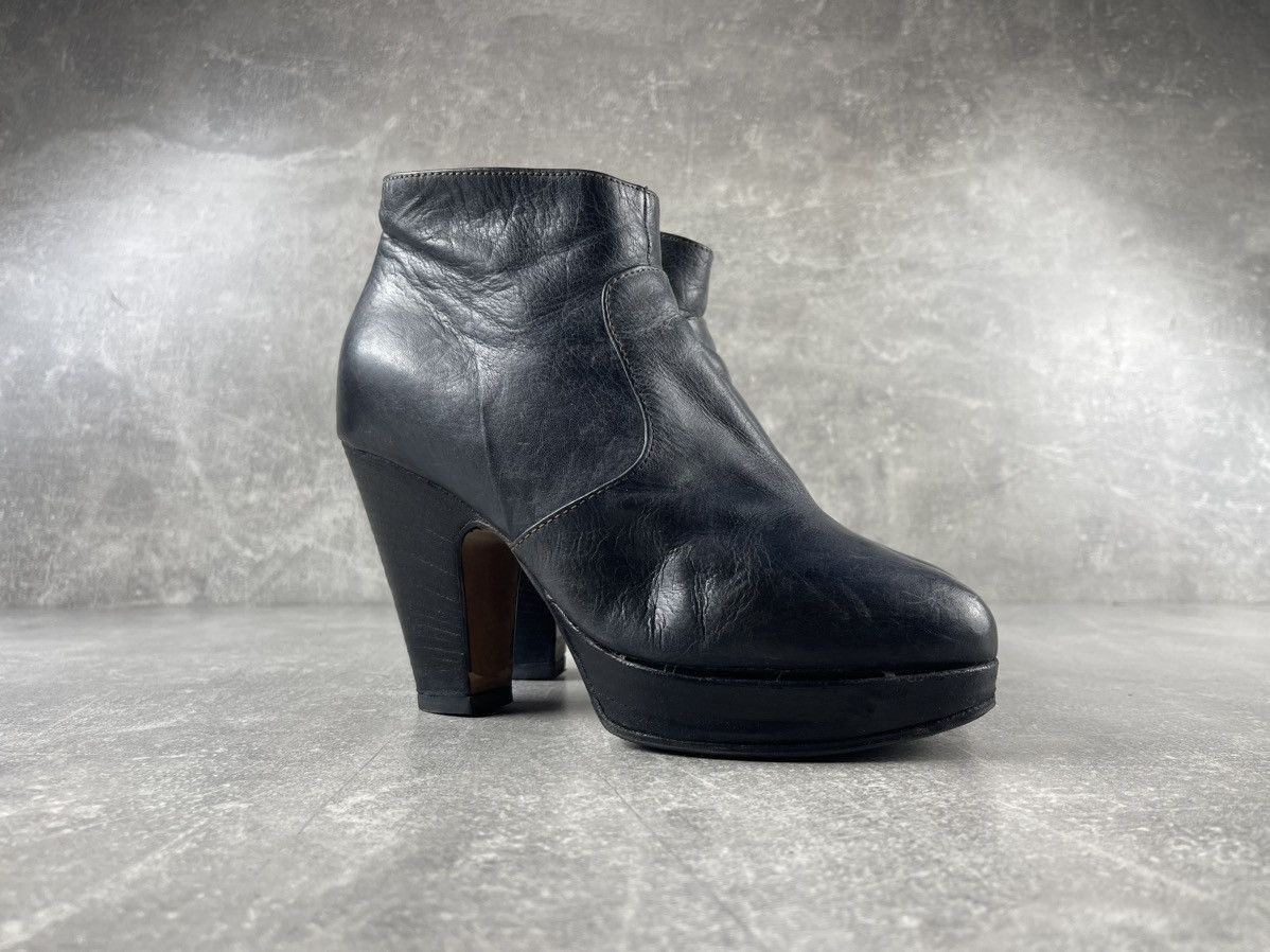 Fiorentini + Baker Fiorentini + Baker Platform Leather Ankle Boots Black Size US 7 / IT 37 - 2 Thumbnail