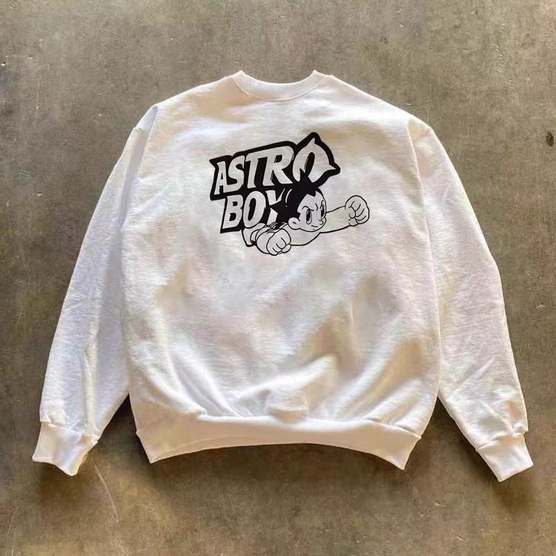 Japanese Brand × Vintage White casual retro cartoon Astro Boy print sweatshirt y2k Size US L / EU 52-54 / 3 - 2 Thumbnail
