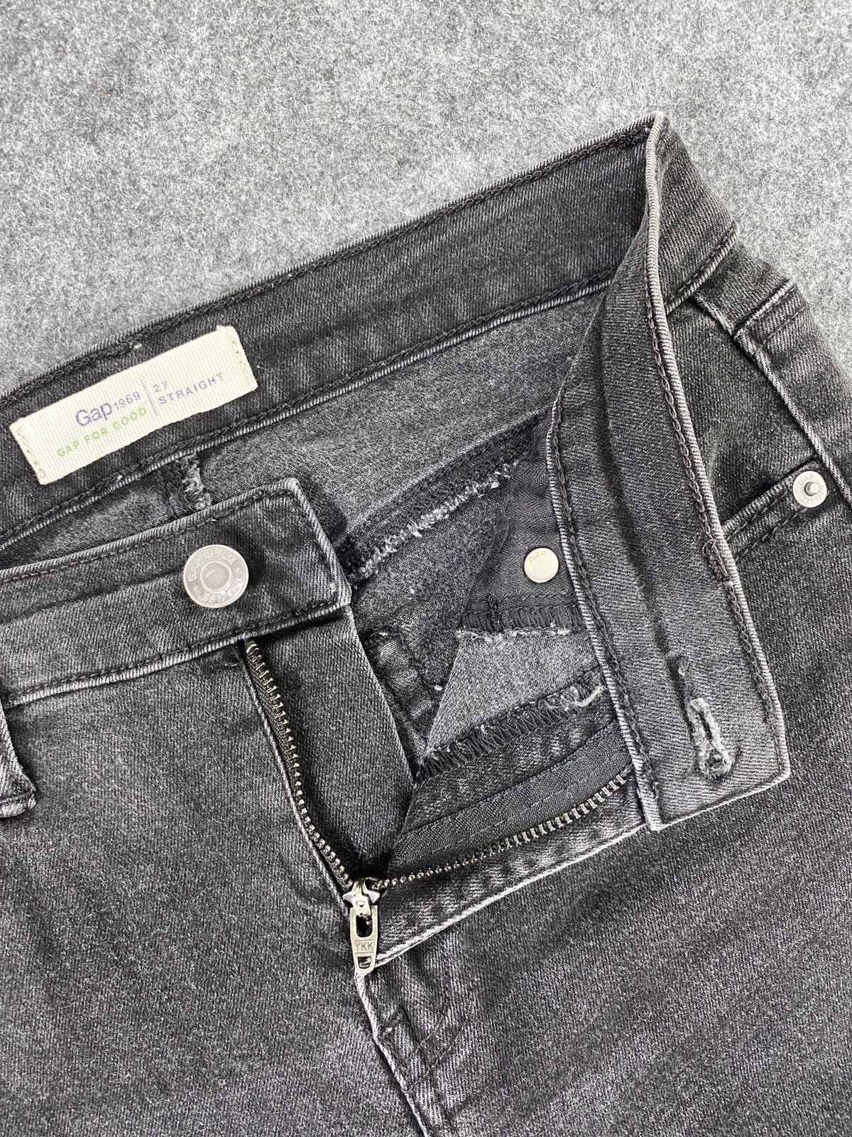 Gap × Jean Gap Straight soft Black Jeans - J1064 Size 27" / US 4 / IT 40 - 7 Thumbnail
