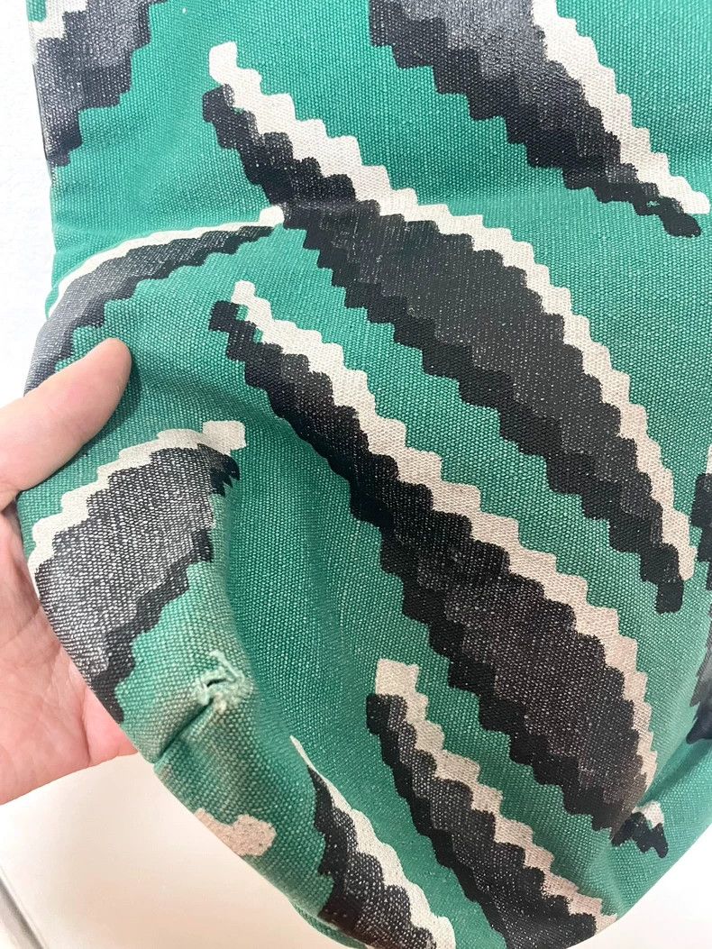 Vivienne Westwood Vivienne Westwood size os Green striped canvas earth print Size ONE SIZE - 7 Thumbnail