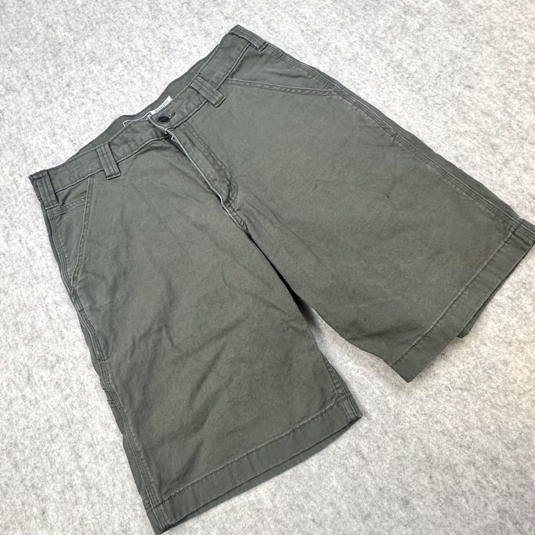 Carhartt Carhartt Shorts Mens 32 Green Relaxed Fit Carpenter Utility Work Canvas Rugged Shirt? Size US 32 / EU 48 - 2 Thumbnail