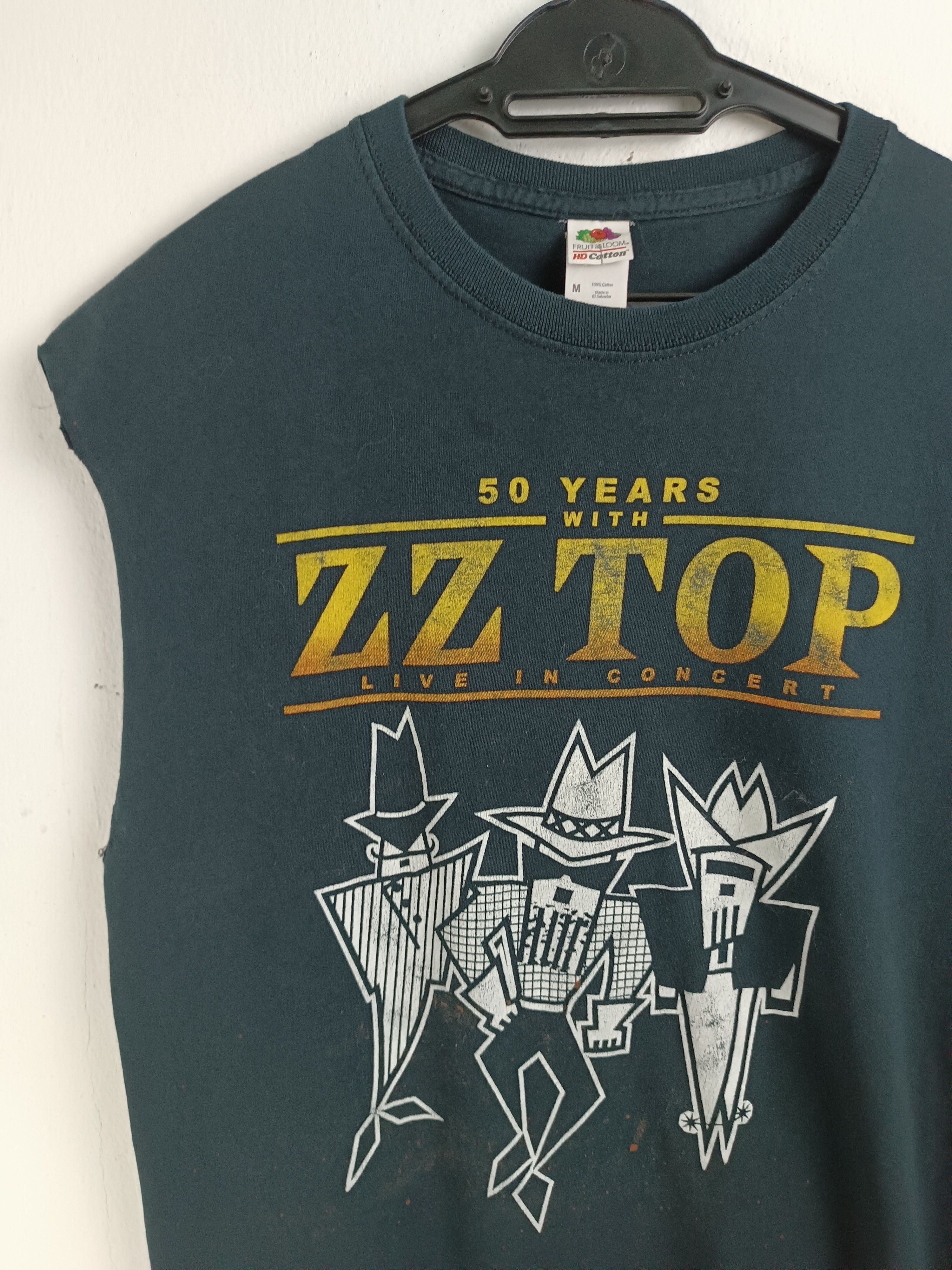 Vintage VINTAGE ZZTOP 50 YEARS ANNIVERSARY 2019 SLEEVELES TANK TOP Size US M / EU 48-50 / 2 - 5 Thumbnail