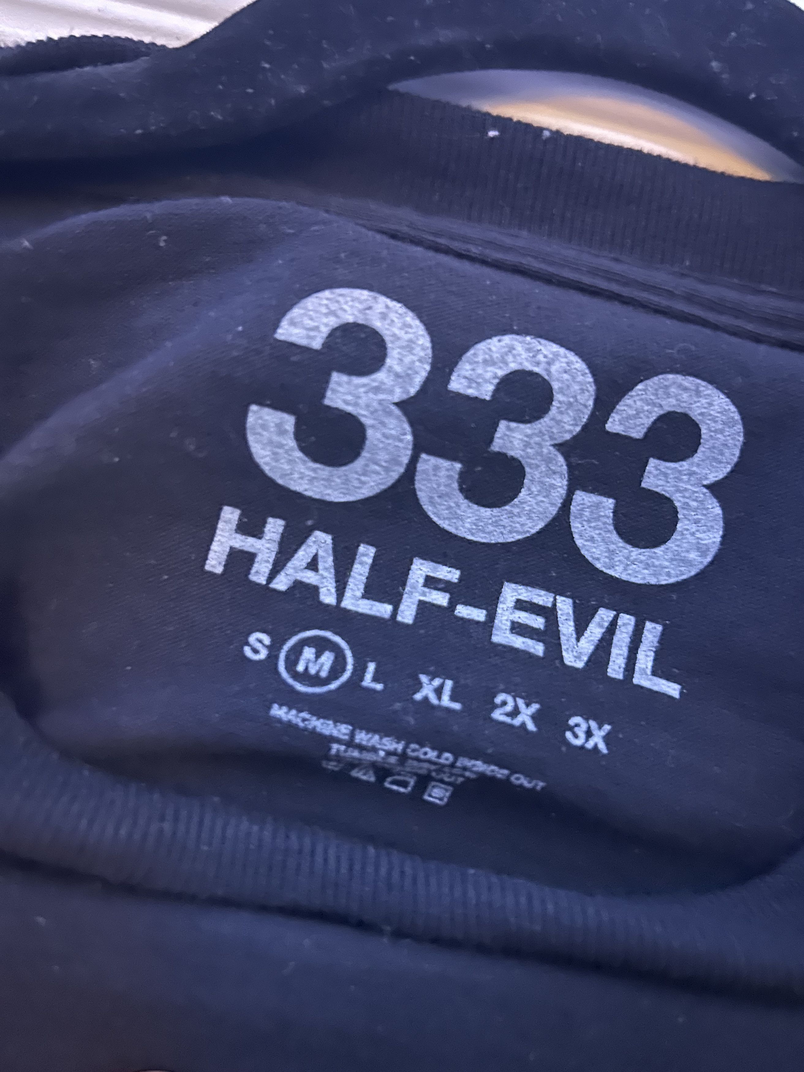 Half Evil Half Evil Black Graphic Logo T-shirt Size US M / EU 48-50 / 2 - 3 Thumbnail