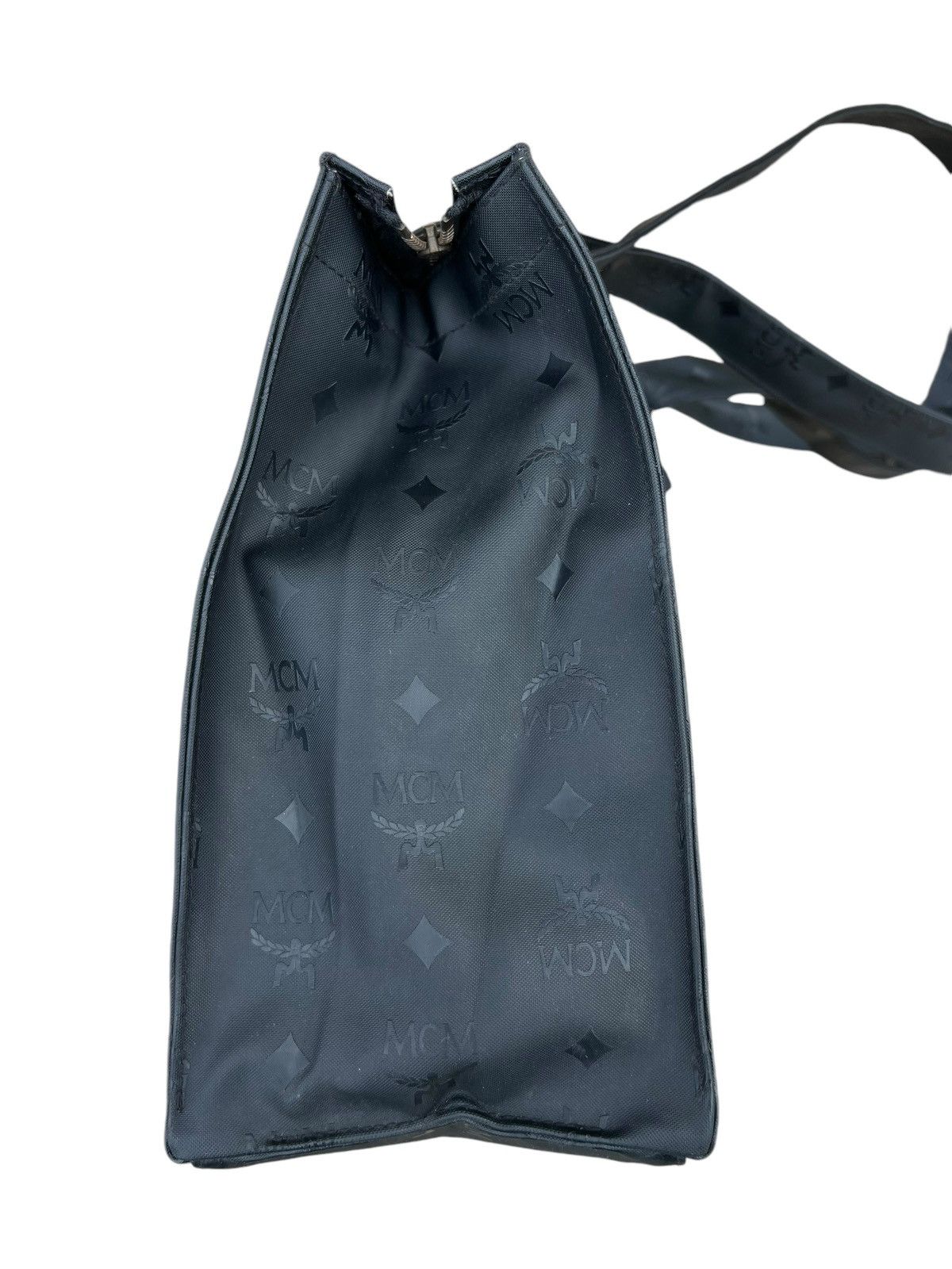 MCM Vintage MCM Handmade Germany Black Monogram Tote Bag Size ONE SIZE - 14 Thumbnail