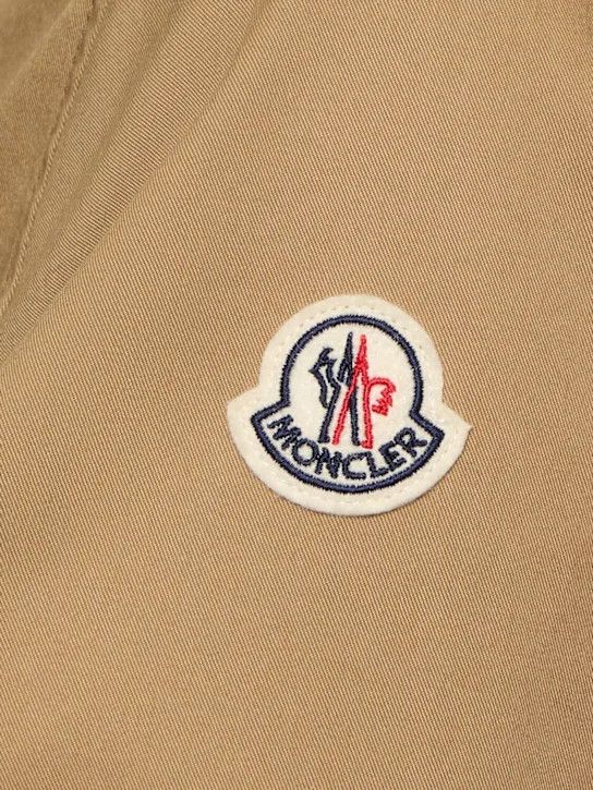 Moncler o1lsvrm0425 Cotton Blend Gabardine Shirt Jacket in Beige Size US XL / EU 56 / 4 - 3 Thumbnail
