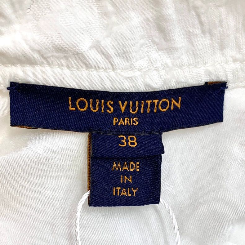 Louis Vuitton Louis Vuitton White logo embossed full-print cotton lace s Size XS / US 0-2 / IT 36-38 - 5 Thumbnail