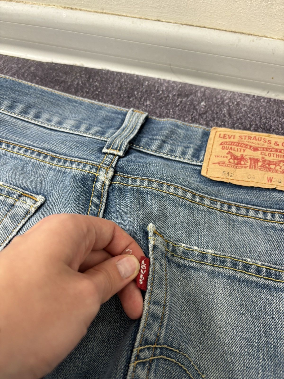 Levi's Vintage Levi’s 512 Faded Blue American Hype Denim Shorts Size US 30 / EU 46 - 6 Thumbnail
