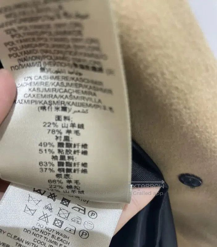 Burberry Burberry Women's Khaki Cashmere Coat. Size S / US 4 / IT 40 - 4 Thumbnail