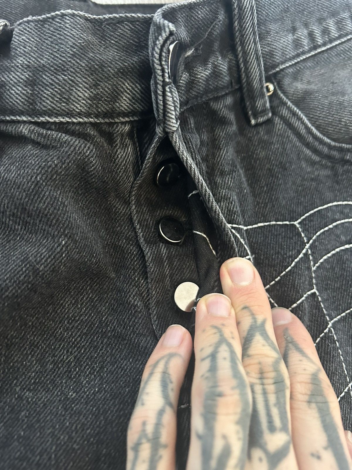 MNML MNML Spider Web Denim Size US 30 / EU 46 - 4 Thumbnail