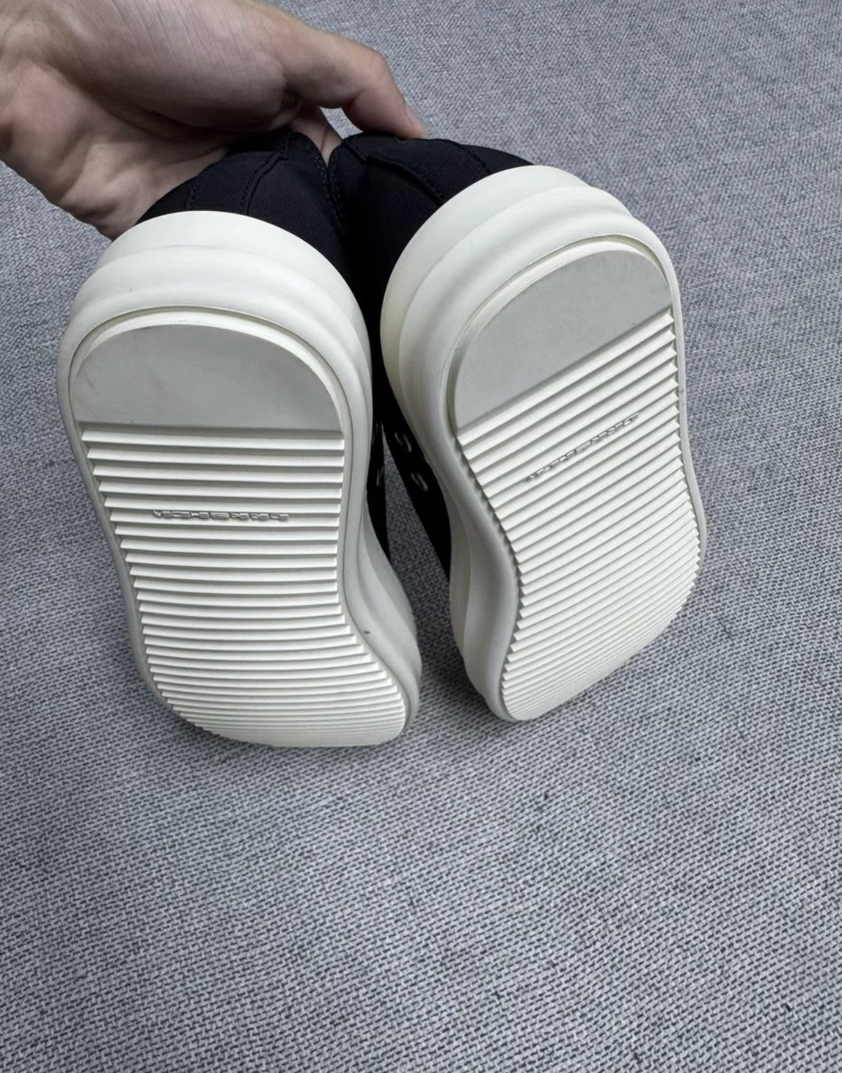 Rick Owens Rick Owens DRKSHDW Women's Low Top Ramones K37 Size US 7 / IT 37 - 3 Thumbnail