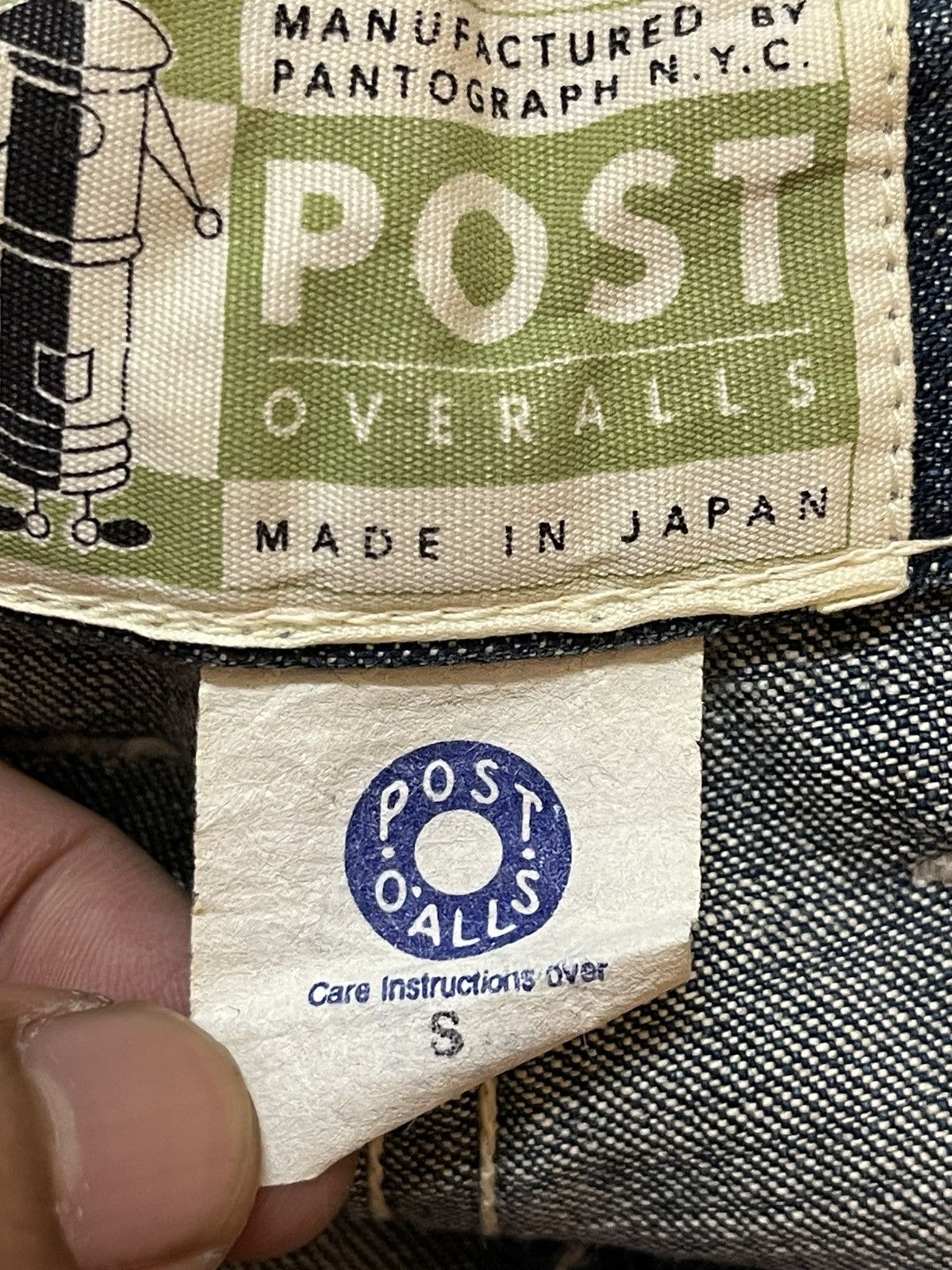 Post Overalls Vintage Japan Post Overall Mud Wash Style Ripped Baggy Jeans Size US 30 / EU 46 - 10 Thumbnail