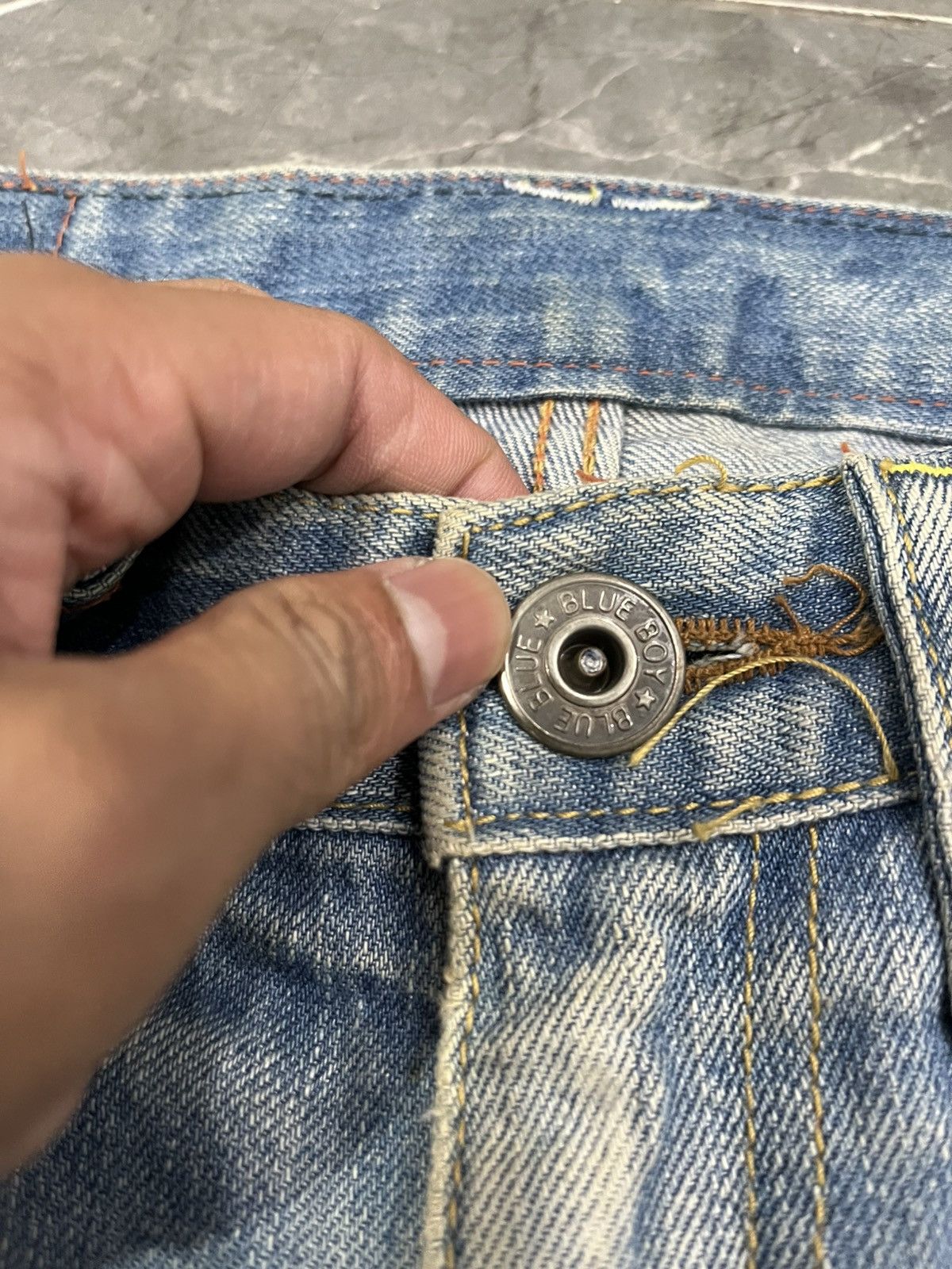 Tornado Mart Blue boy blue flared jeans ifsixwasnine lgb styled Size US 33 - 3 Thumbnail