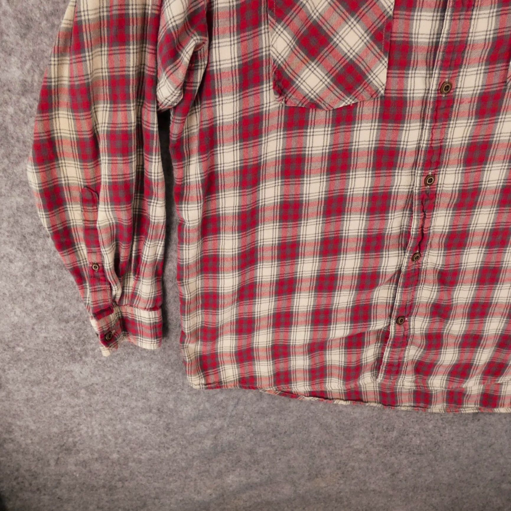 Vintage RedHead Shirt Mens XL Long Sleeve Button-Up Red Plaid Size US XL / EU 56 / 4 - 4 Thumbnail