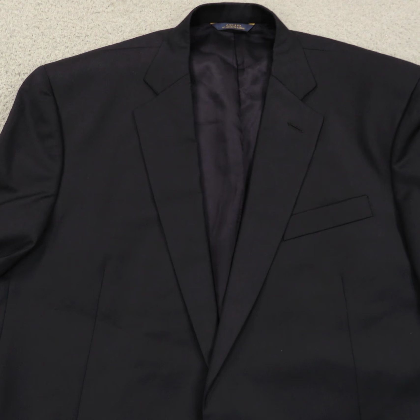 Brooks Brothers Brooks Brothers 1818 Blazer Jacket Madison Navy Blue Estrato Made in USA Blazer Long Single-Breasted Notch Wool 46 Regular Men's XS-XL? Size 46R - 4 Thumbnail