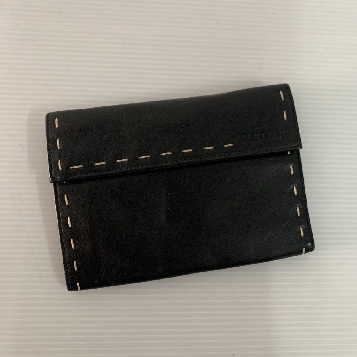Miu Miu Miu Miu Leather Black Wallet Size ONE SIZE - 4 Thumbnail