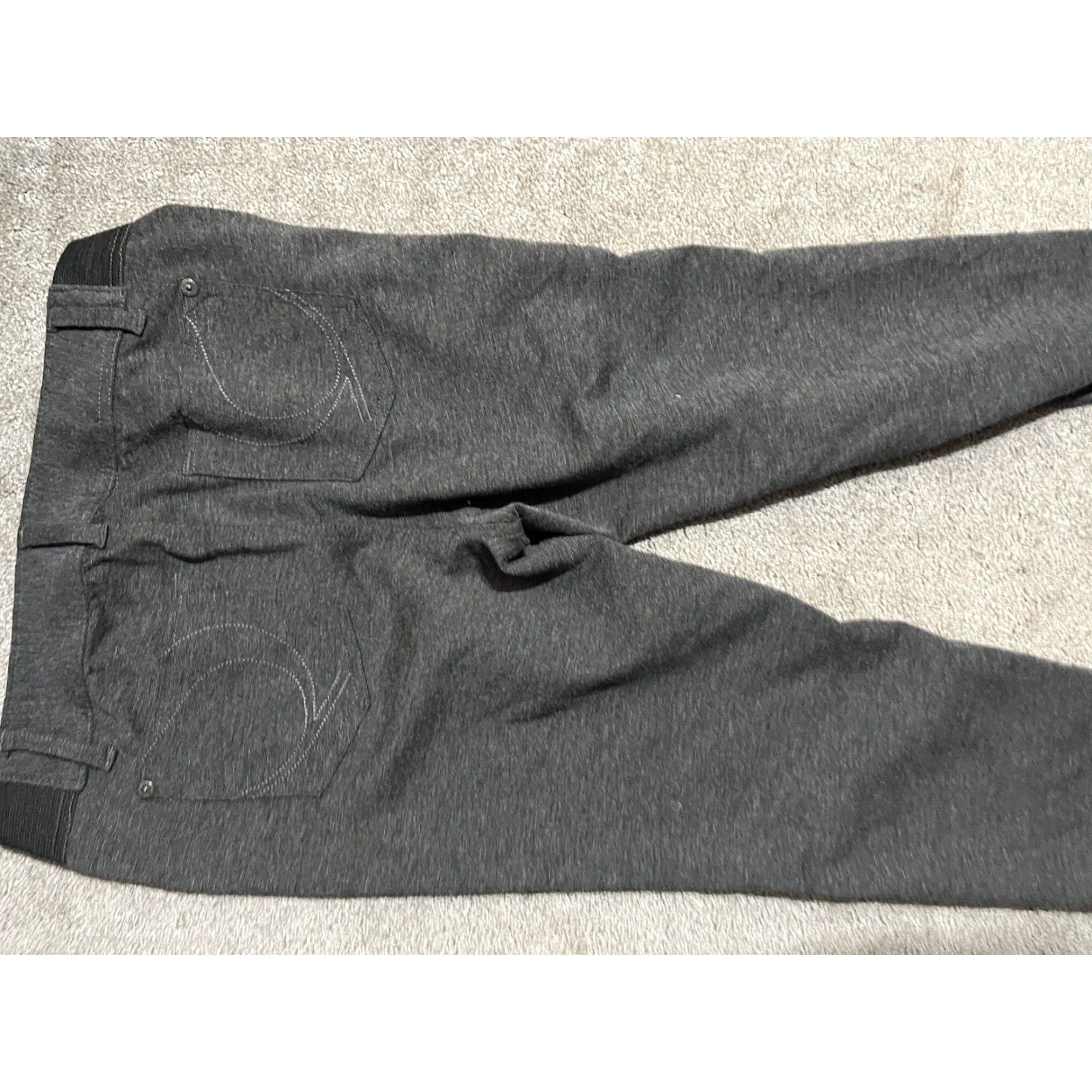 Vintage Women's Simply Vera Vera Wang Gray Stretch Skinny Ponte Pants Leggings PM Size Petite Size 32" / US 10 / IT 46 - 8 Thumbnail