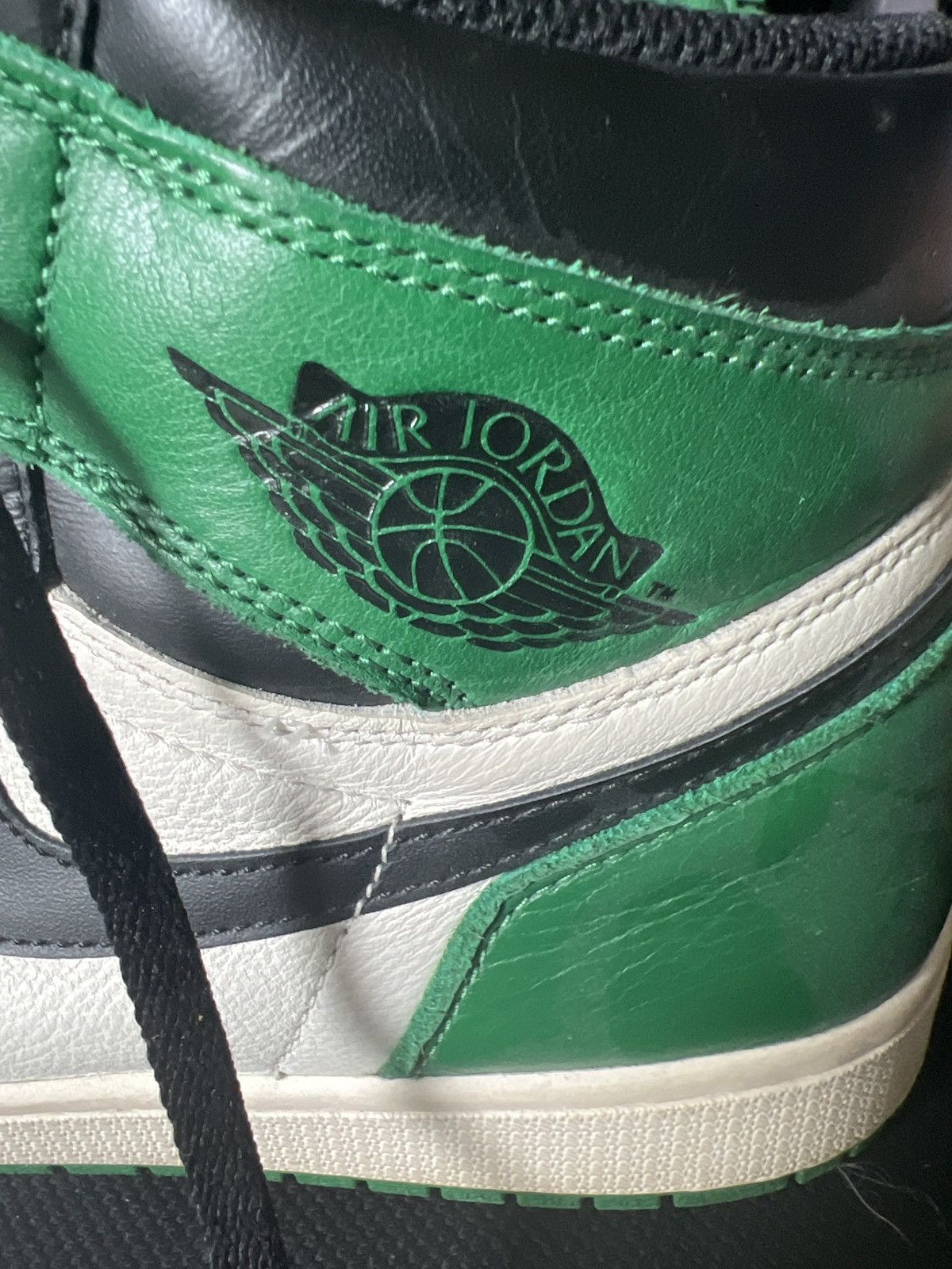 Jordan Brand × Nike Nike Air Jordan 1 Retro High OG Pine Green Sneakers Size US 12 / EU 45 - 7 Thumbnail