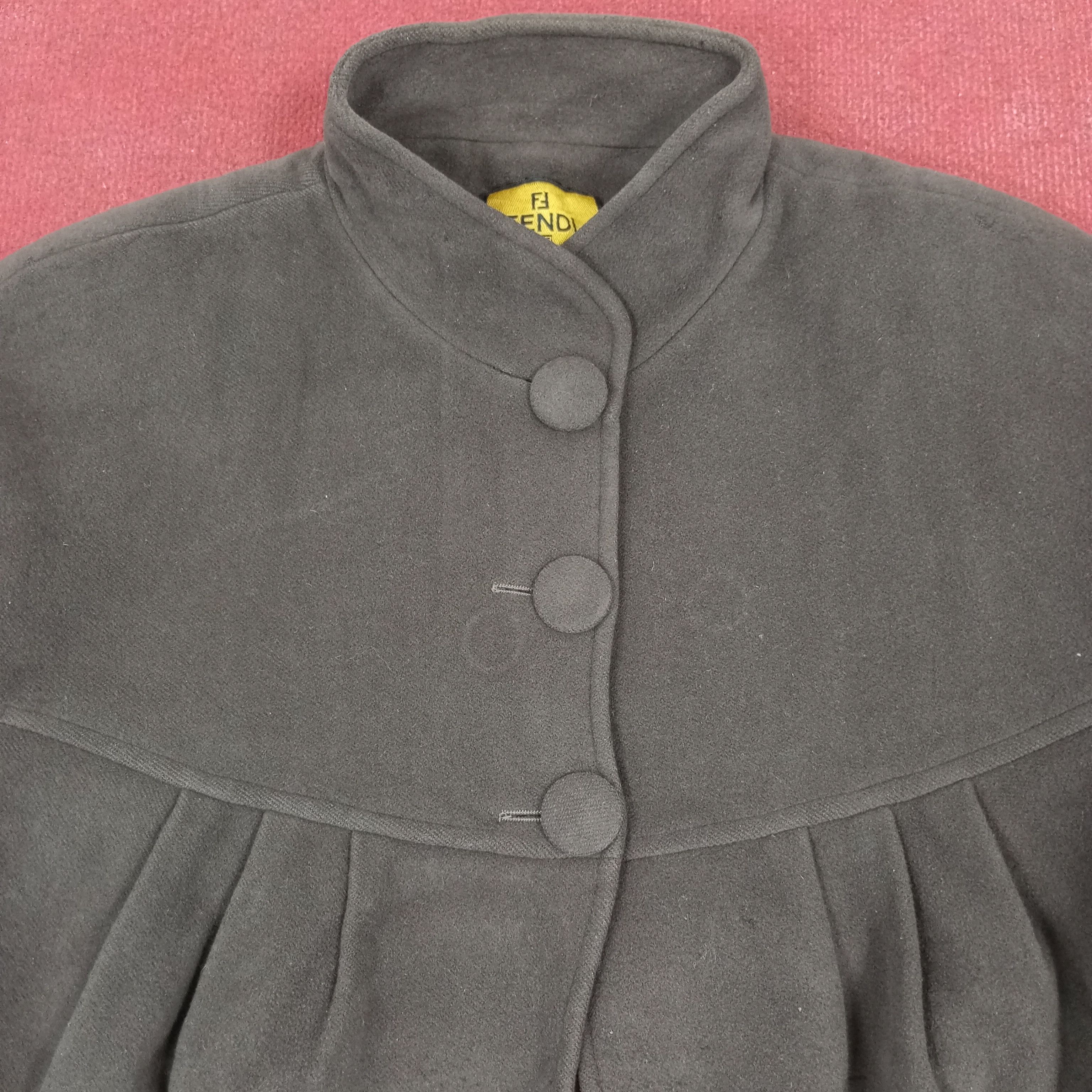 Fendi × Vintage Fendi Luxury Fashion Brand Long Jacket Winter style Size L / US 10 / IT 46 - 2 Thumbnail