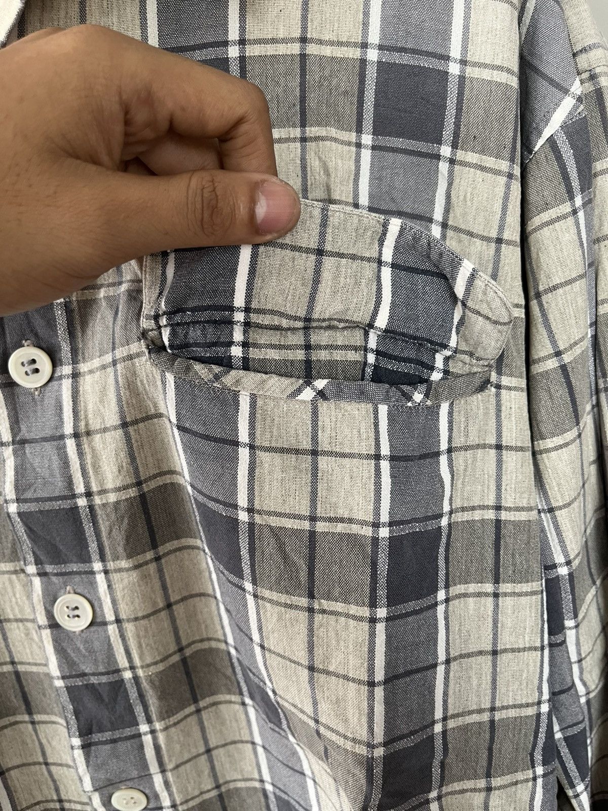 Issey Miyake ISSEY MIYAKE DESIGN STUDIO VINTAGE SHIRTS BUTTON UPS POCKET Size US M / EU 48-50 / 2 - 7 Thumbnail