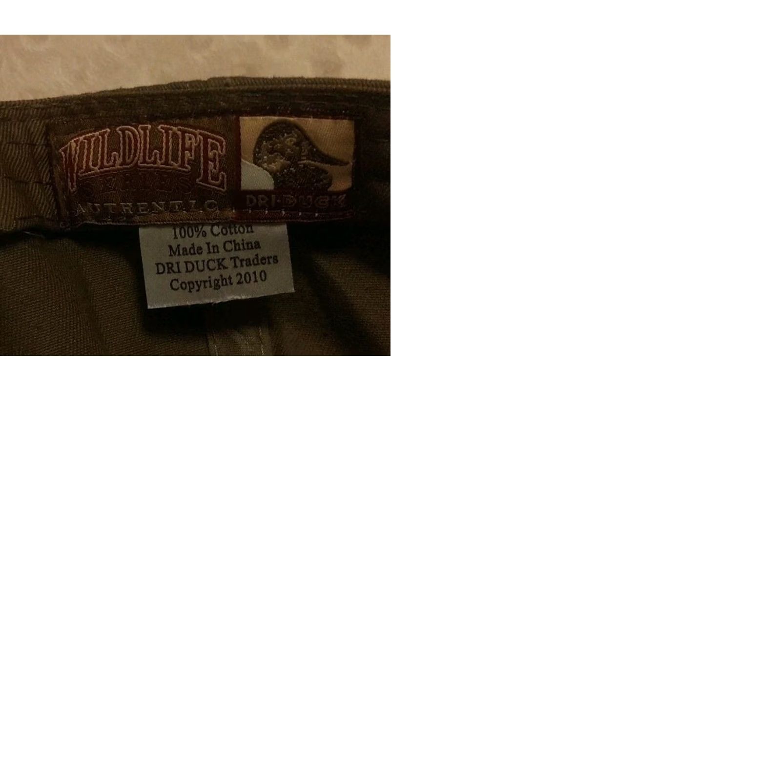Vintage Dri Duck Wildlife Series Hat Adult Adjustable Strapback Cap Brown Tan Deer Hunting Canvas 80s Vintage USA Mens Womens Unisex Accessories Cap Size ONE SIZE - 9 Thumbnail