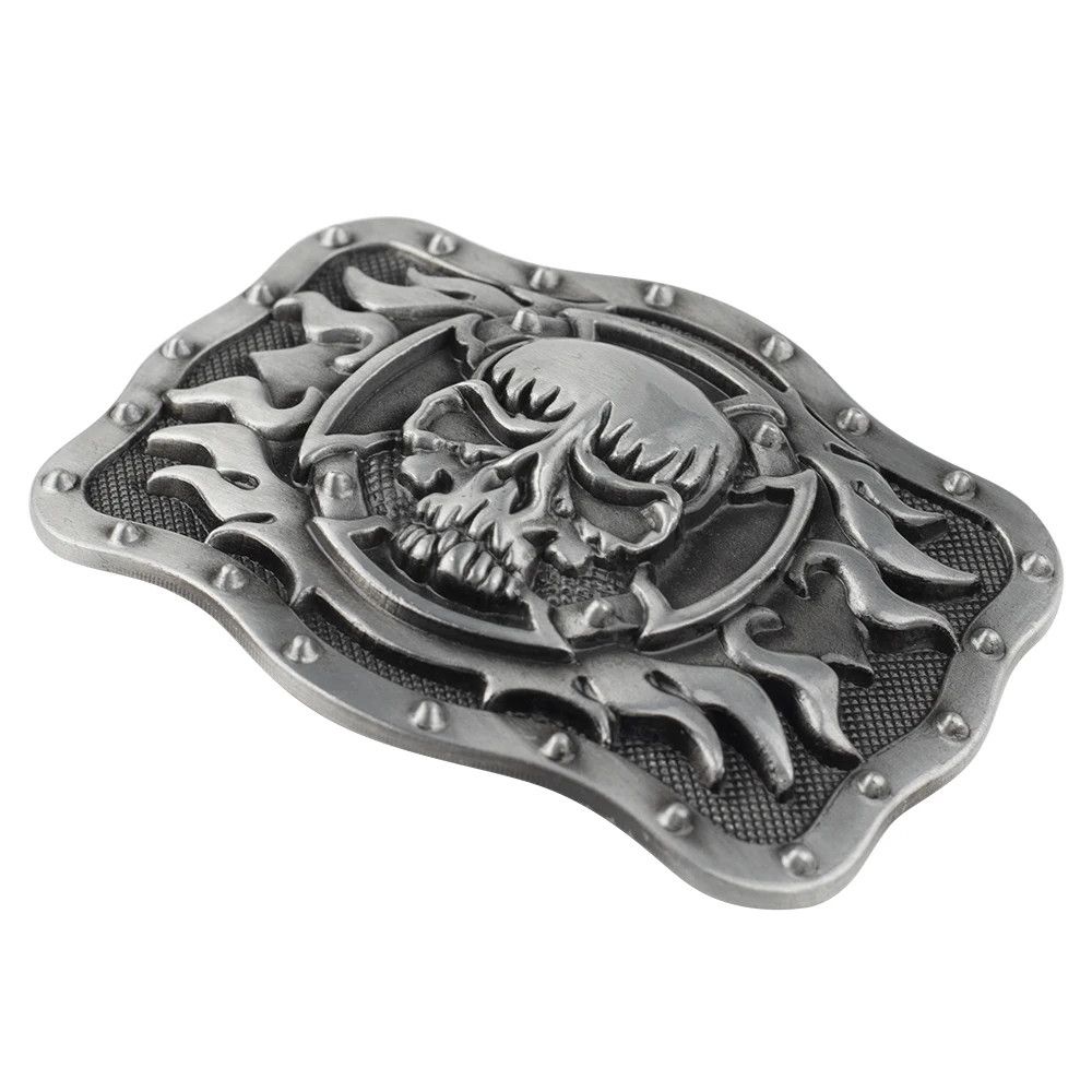 Vintage Square Skull Belt Buckles Size ONE SIZE - 3 Thumbnail