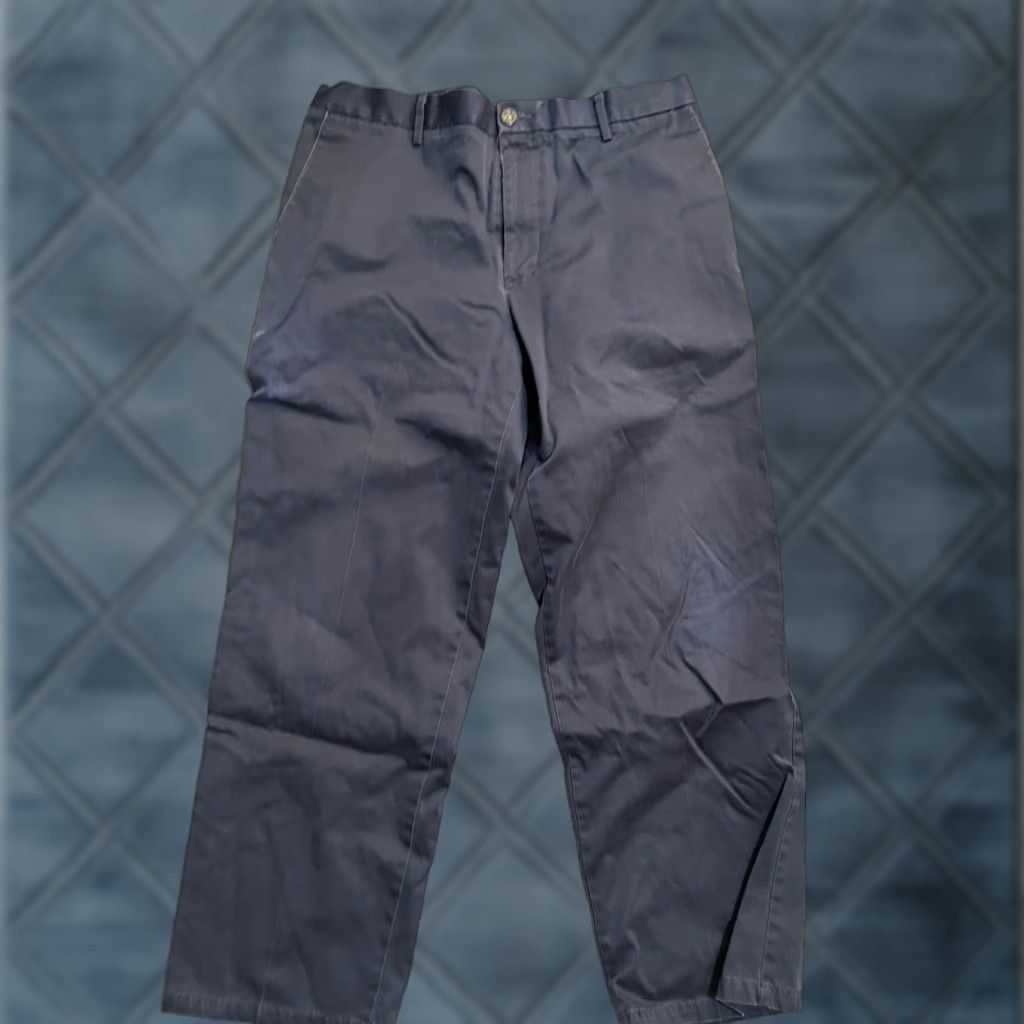 Dockers DOCKERS Chinos Pants Flat Front Classic Fit Navy Blue 36x30 Regular Mens Size US 36 / EU 52 - 1 Thumbnail